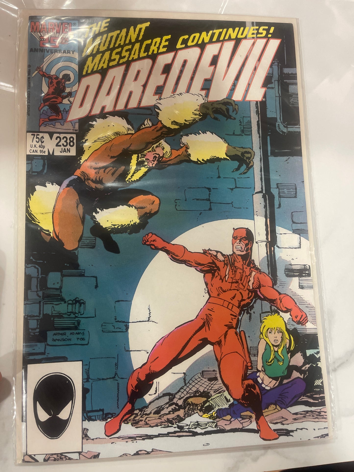 Daredevil #238 vs. Sabretooth
