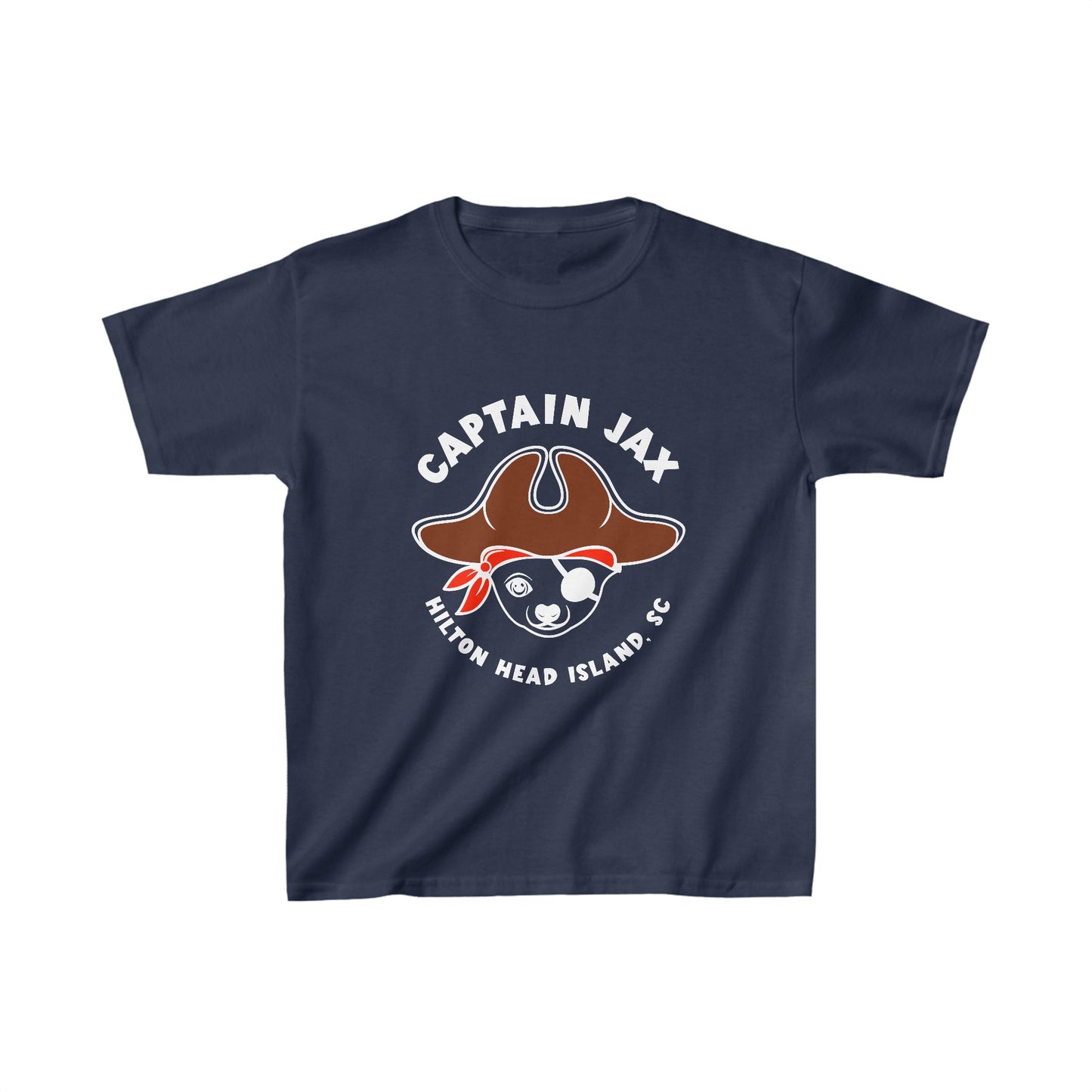 Kids Heavy Cotton™ Tee (white logo, darker color shirts)