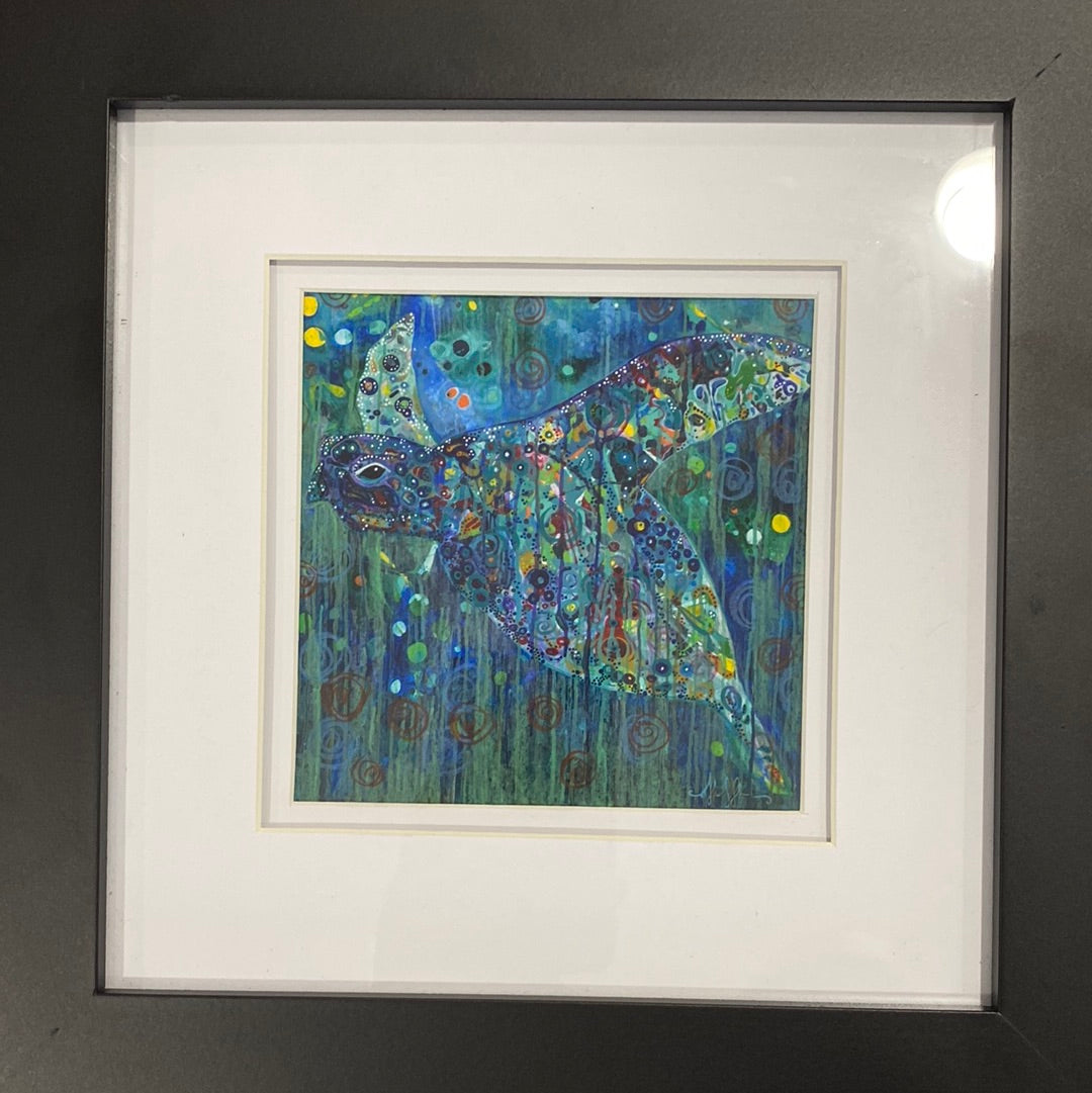 ‘Sheldon’ Enhanced Giclée framed 5”x5” local artist