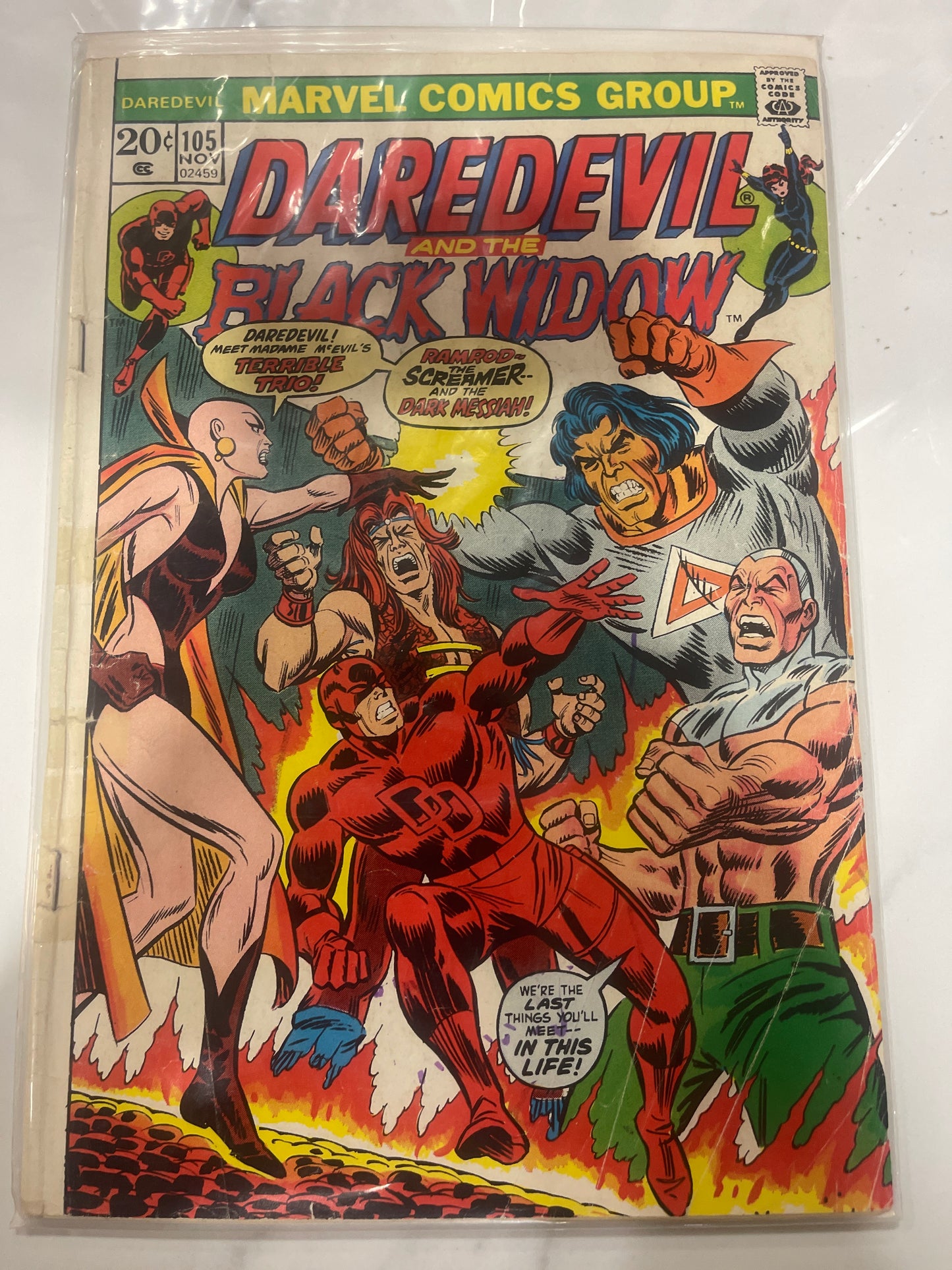 Daredevil #105 Origin of Moondragon, reader copy