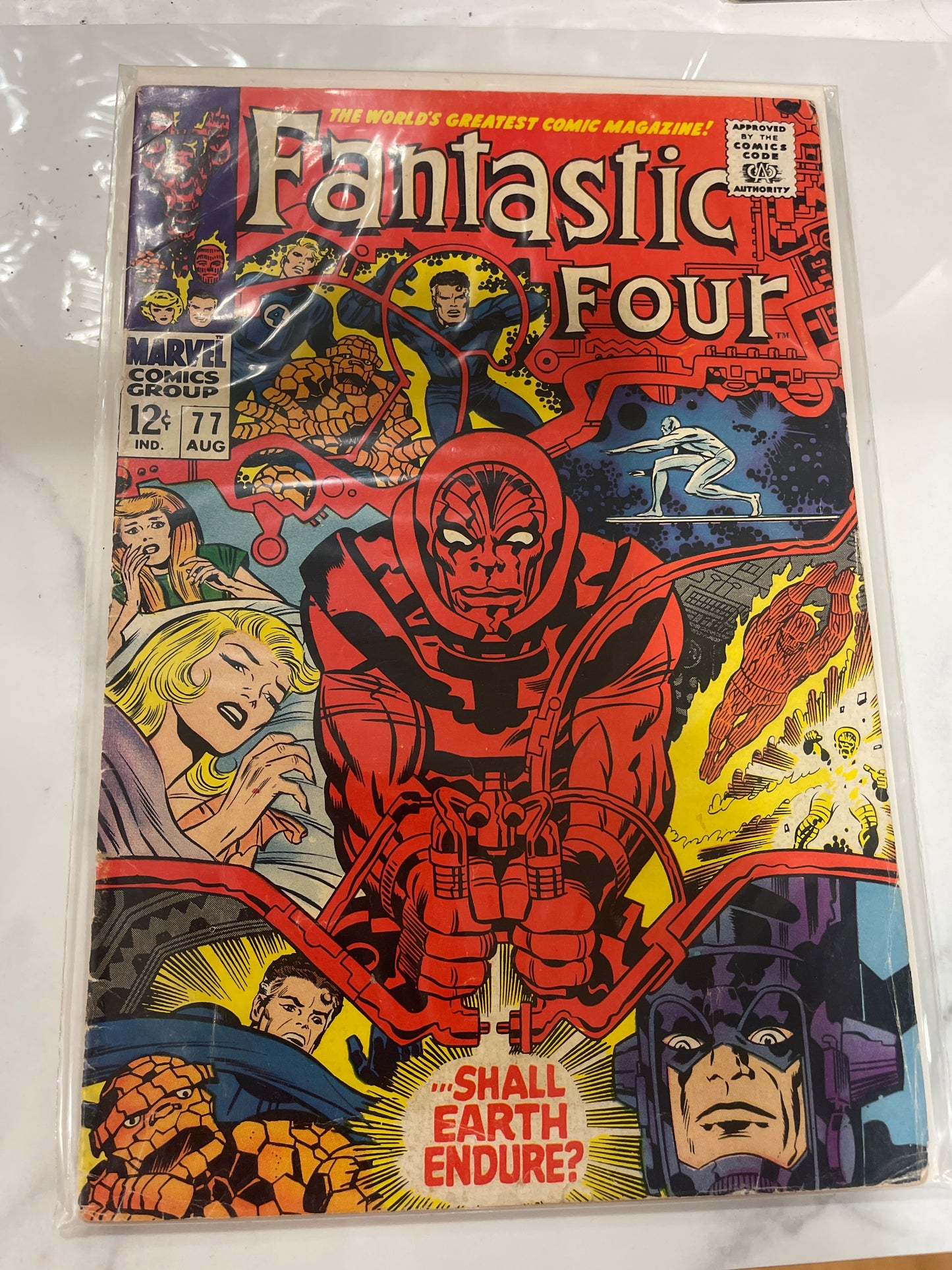 Fantastic Four #77 Psycho-Man, Galactus, Silver Surfer