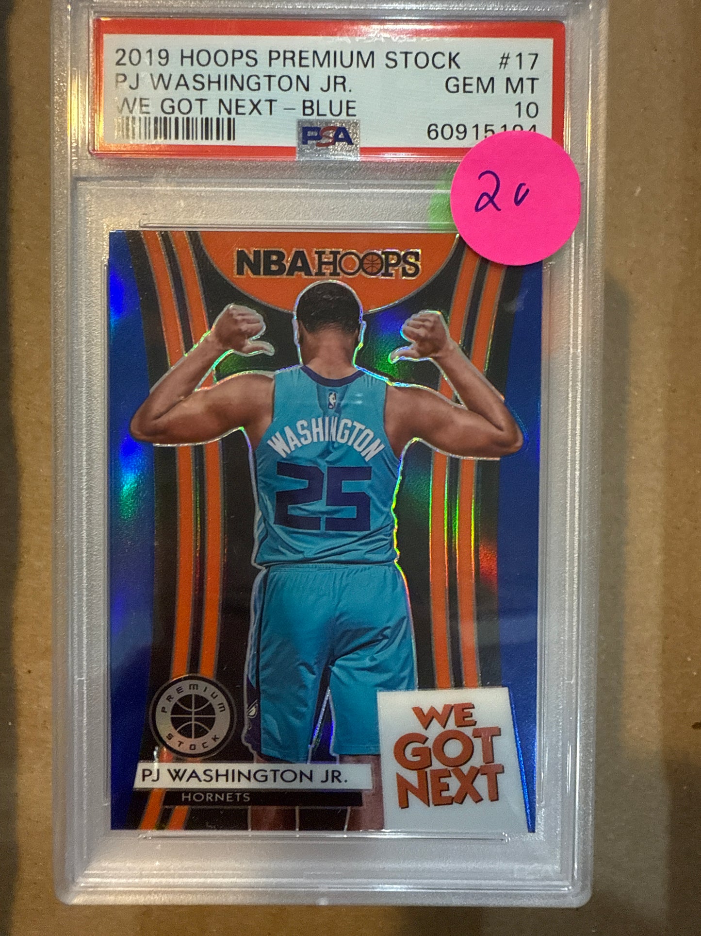 2019 Hoops Premium Stock PJ Washington Jr. PSA 10