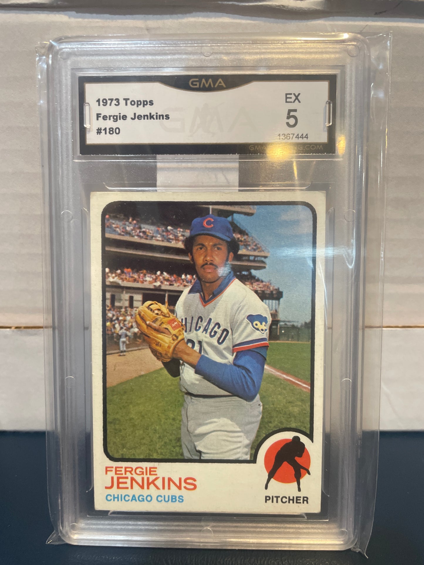 1973 Topps Fergie Jenkins #180 GMA 5
