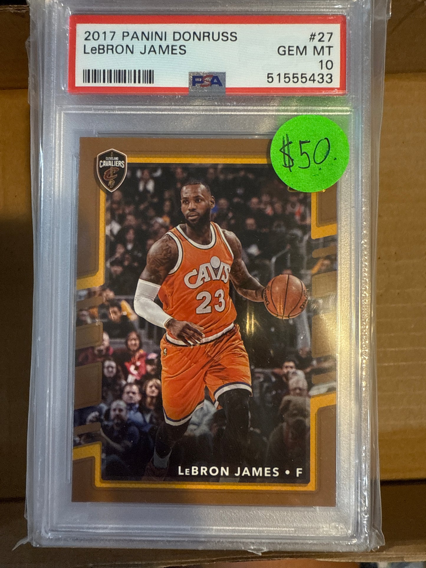 2017 Panini Donruss LeBron James PSA 10