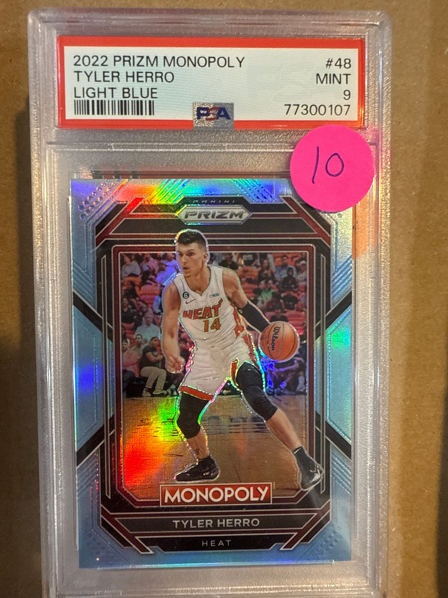 2022 Prizm Monopoly Tyler Herro PSA 9