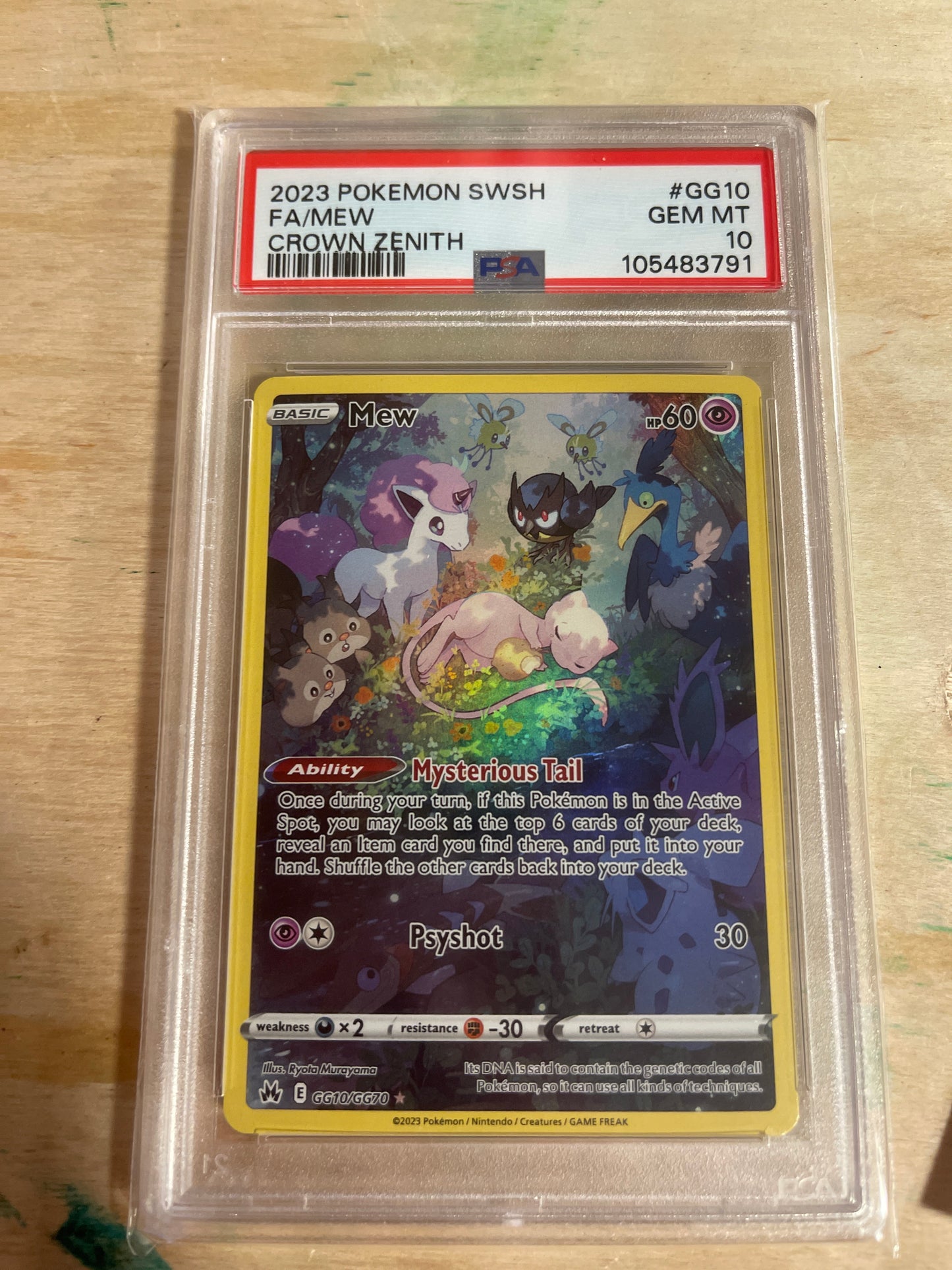 2023 Pokémon Crown MEW PSA 10
