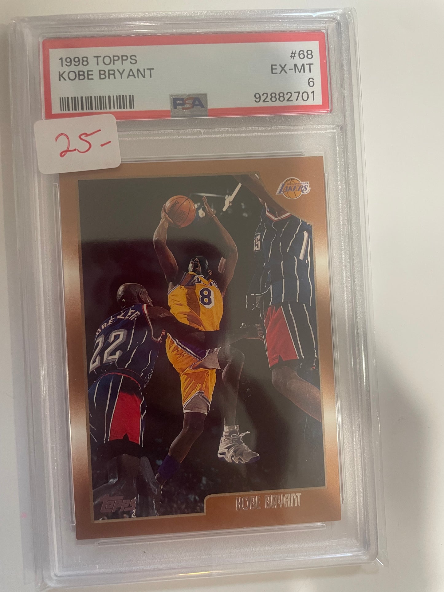 1998 Topps Kobe Bryant PSA 6