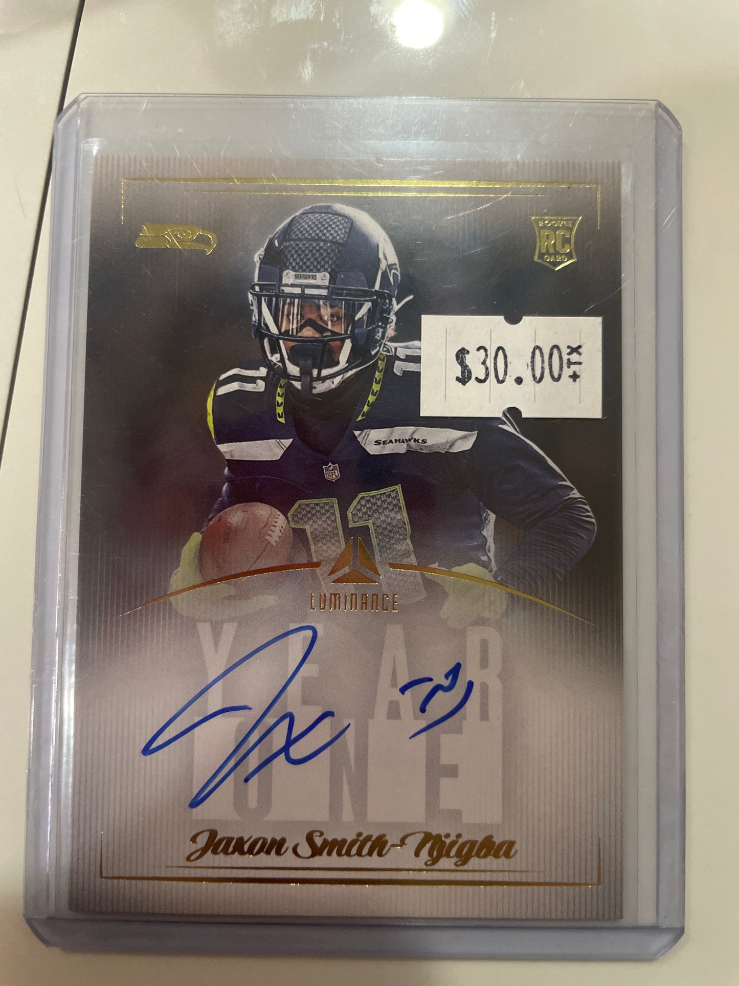 2023 Panini Luminance Football - Year One - Jaxon Smith-Njigba (RC) - Blue Auto