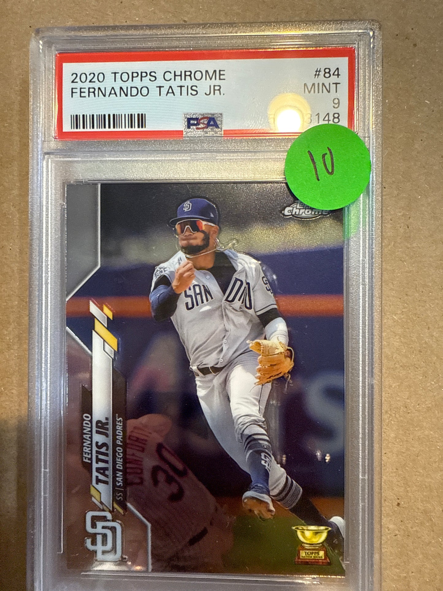 2020 Topps Chrome Fernando Tatis Jr. PSA 9