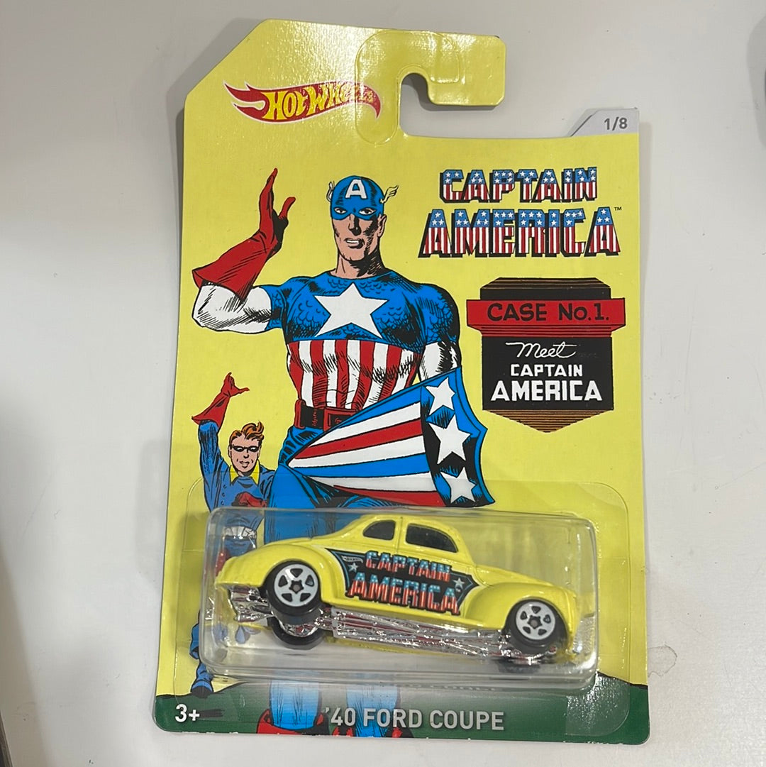 Hot Wheels Captain America 40 Ford Coupe