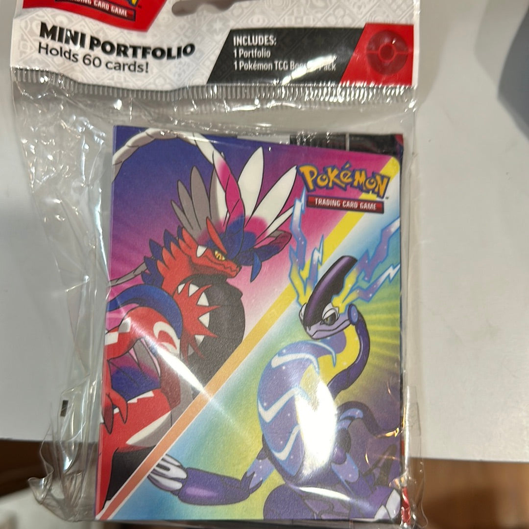 pokemon mini portfolio holds 60 cards TCG Sword & Shield Chilling Reign + 1 Booster Pack Keep your collection organized and battle Pokemon 2026 Mini Portfolio (Fall
