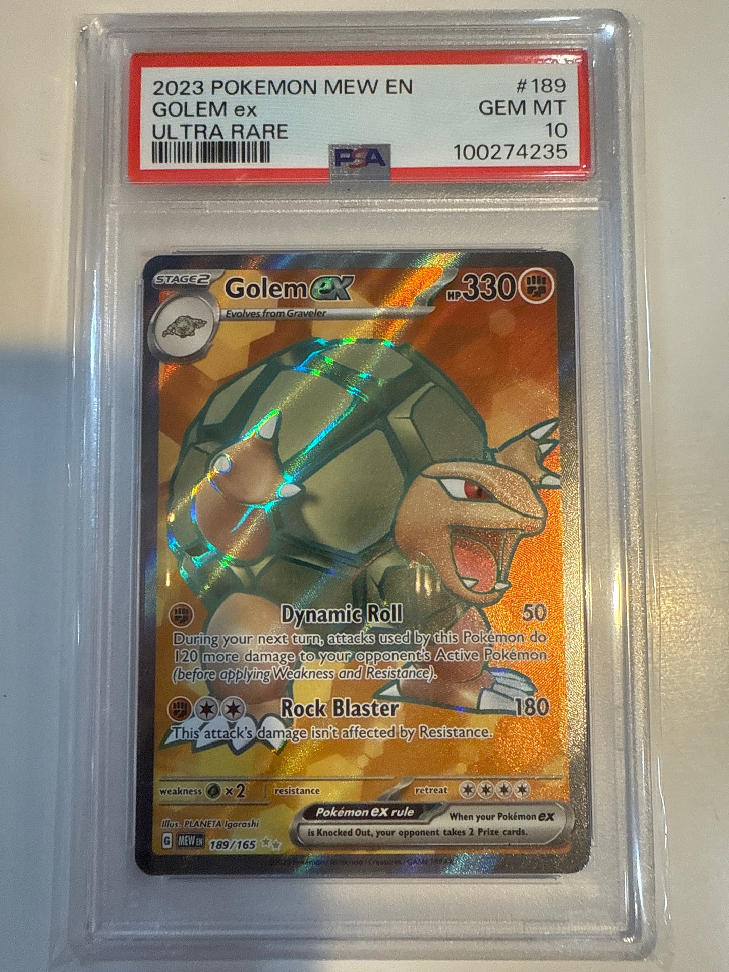 2023 Golem ex #189 PSA 10