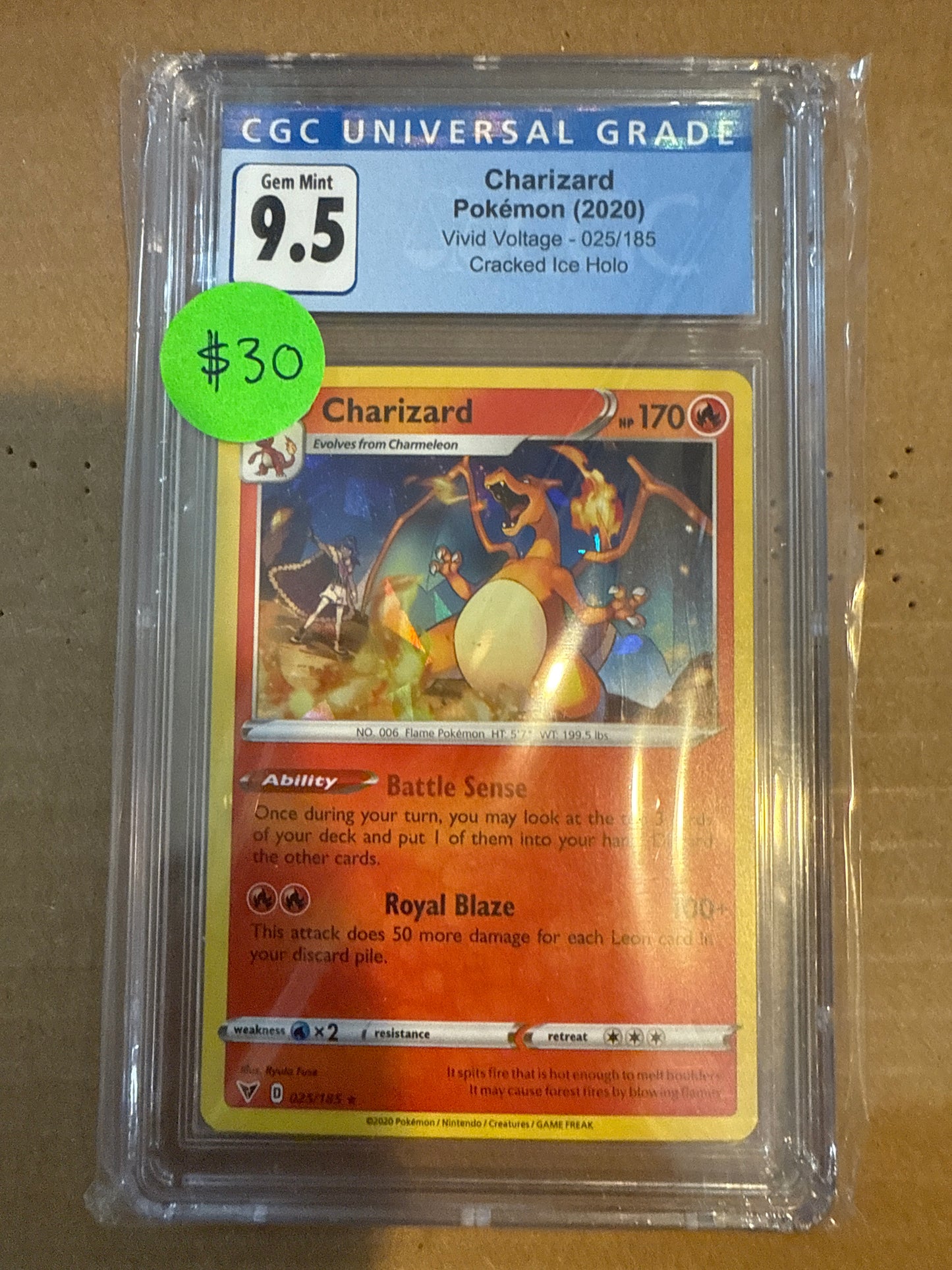 Charizard 2020 025/185 CGC 9.5