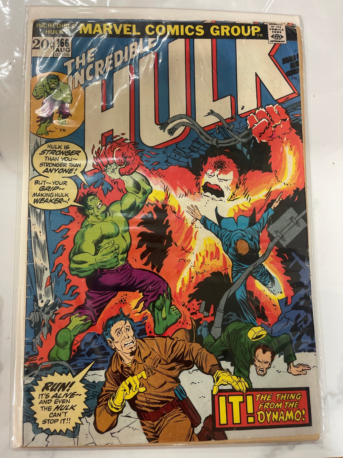 Incredible Hulk #166 1st app of Zzax, Hawkeye app.