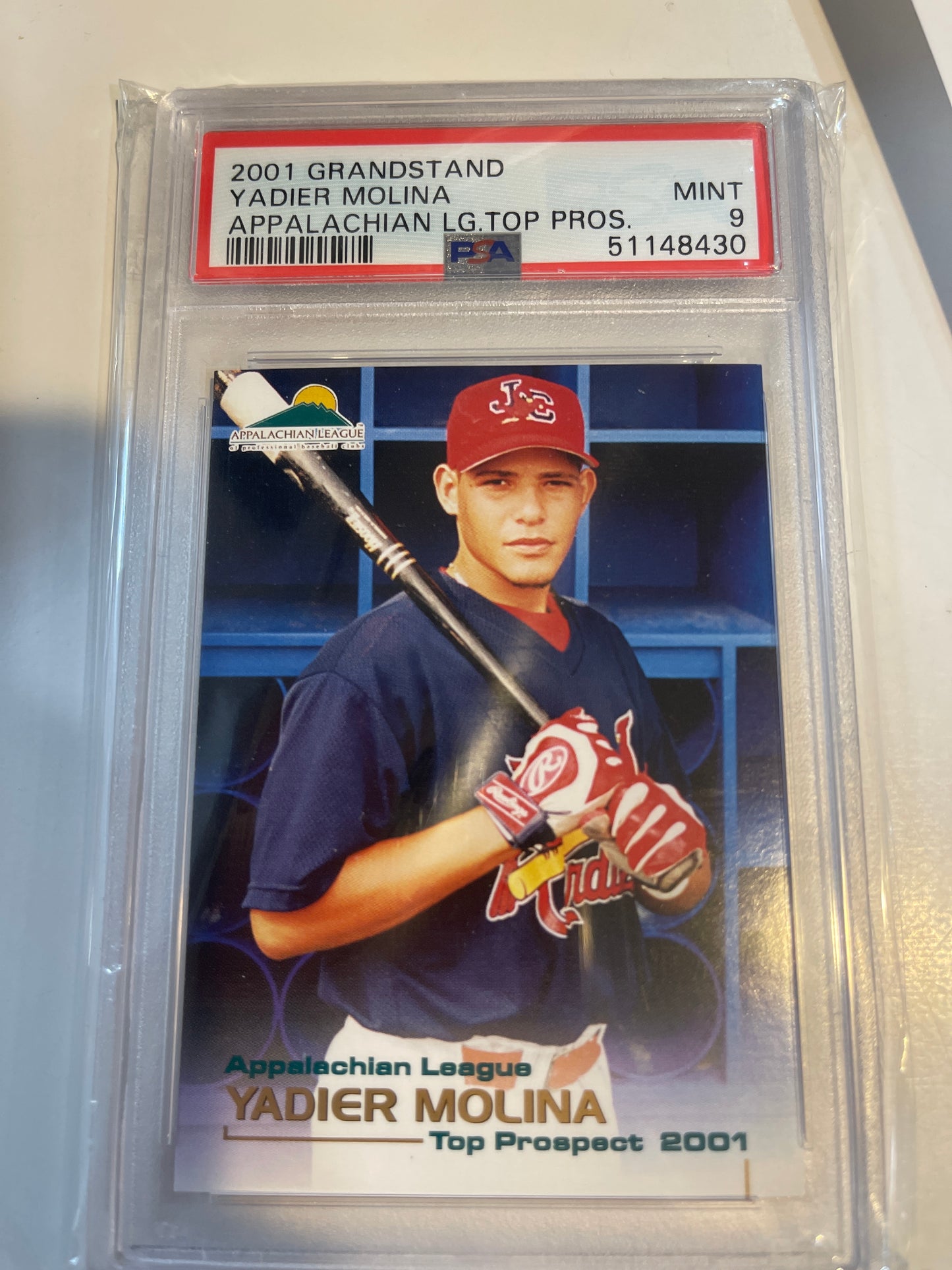 2021 Yadier Molina Appalachian PSA 10