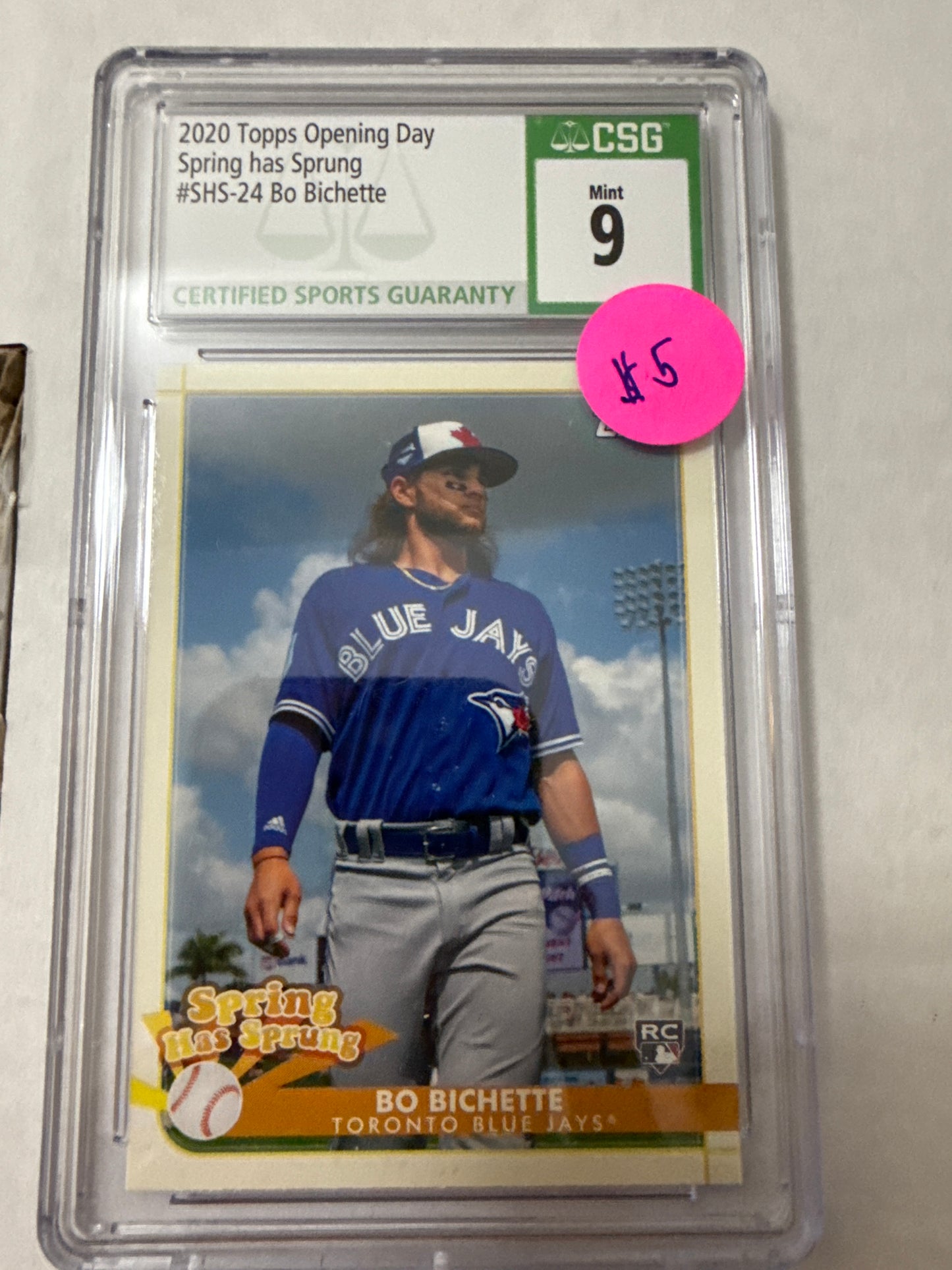 2020 Topps Opening Day Spring Has Sprung Bo Bichette CSG 9