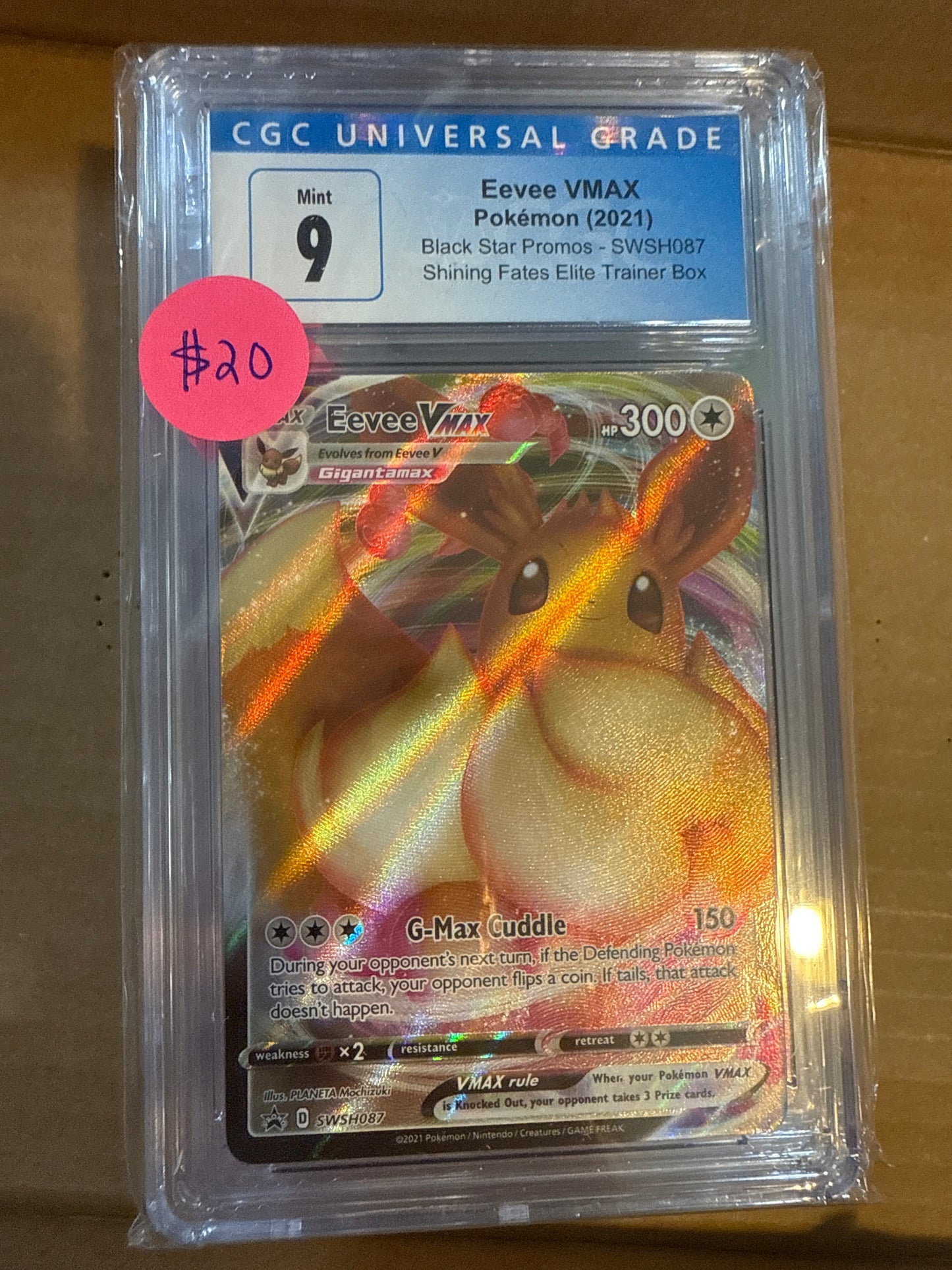 Eevee VMAX 2021 SWSH087 CGC 9