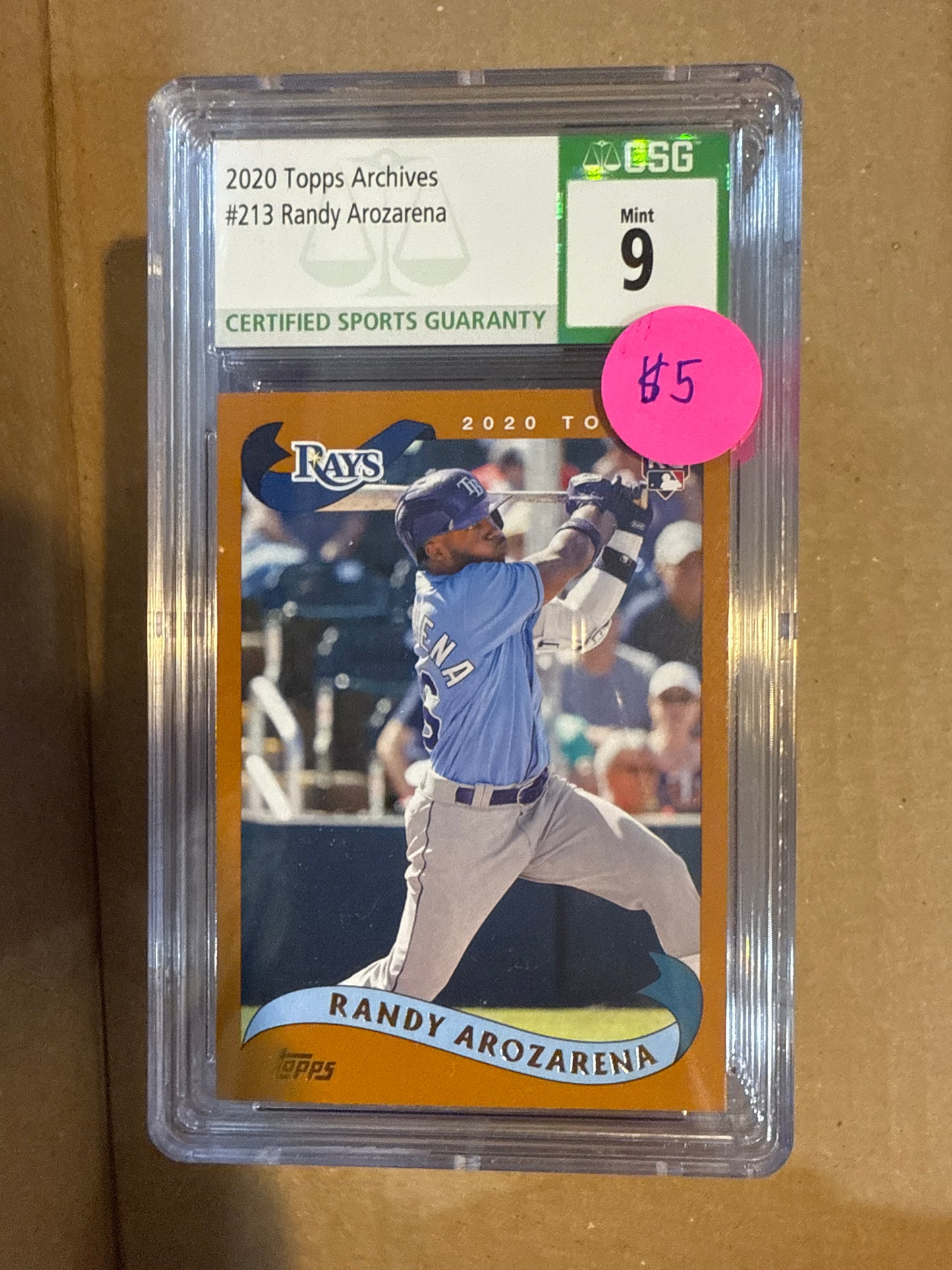 2020 Topps Archives #213 Randy Arozarena CSG 9