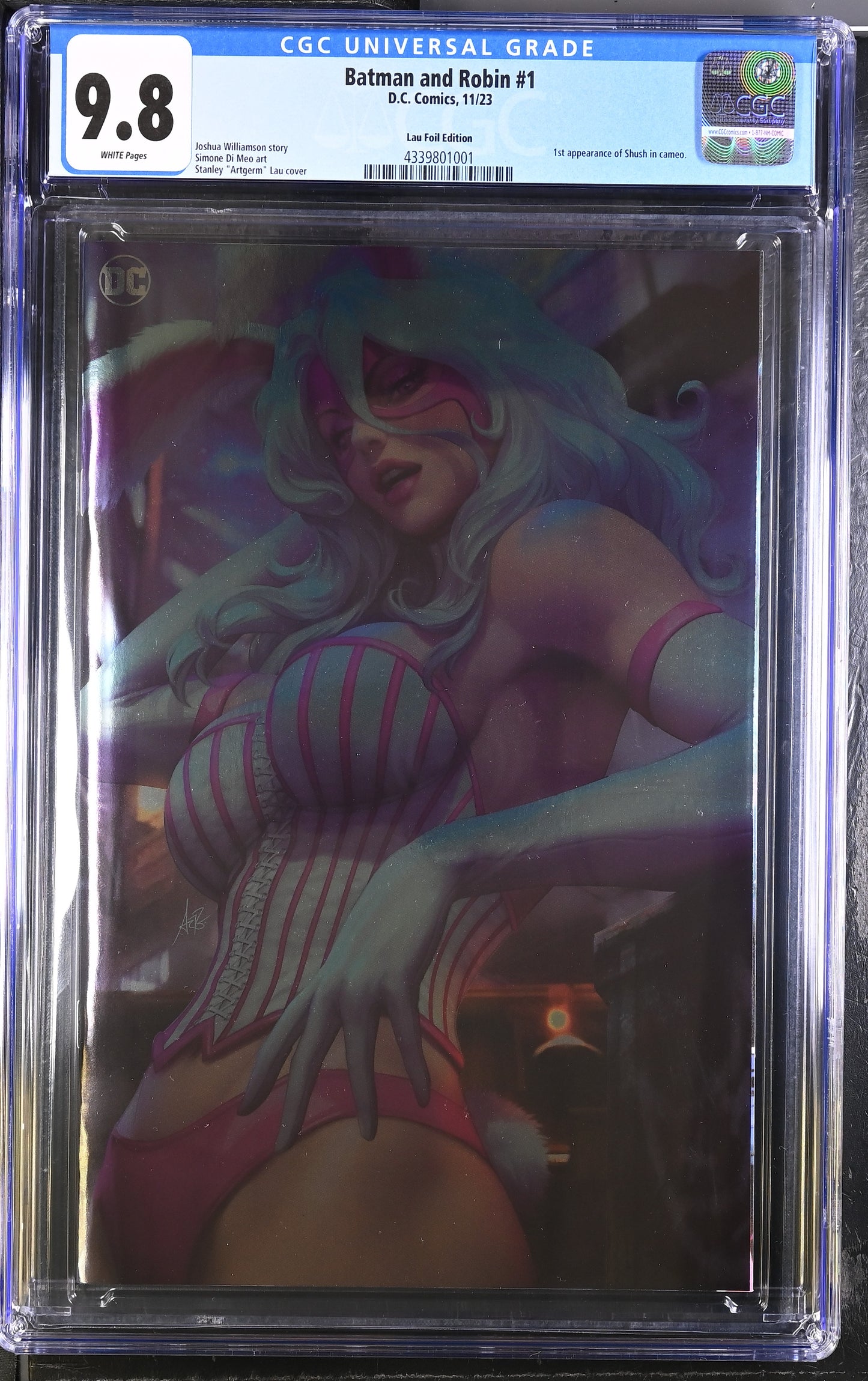 Batman and Robin #1 CGC 9.8 Artgerm Foil