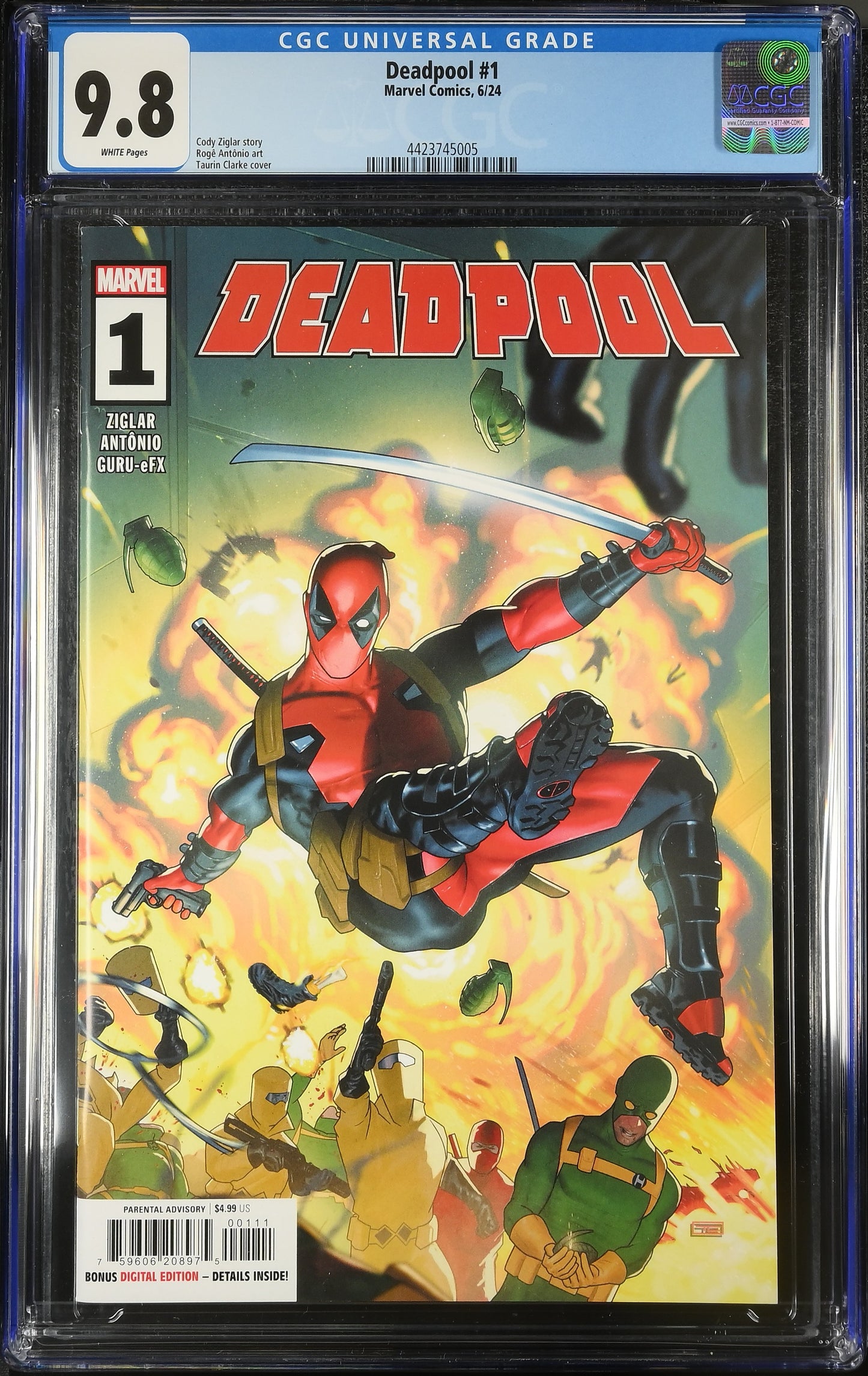 Deadpool #1 CGC 9.8 Cvr A