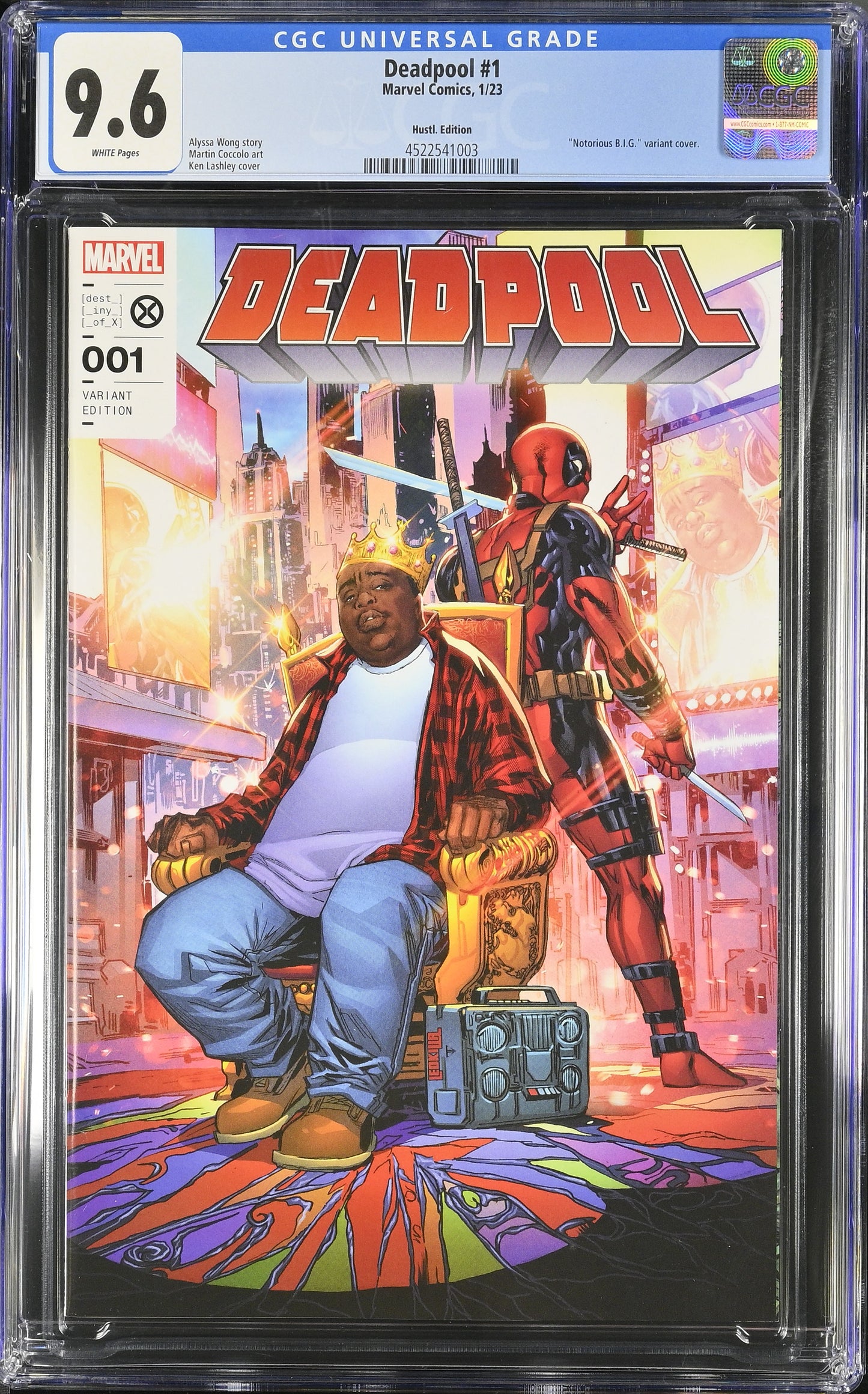 Deadpool #1 CGC 9.6 * "Notorious B.I.G." variant