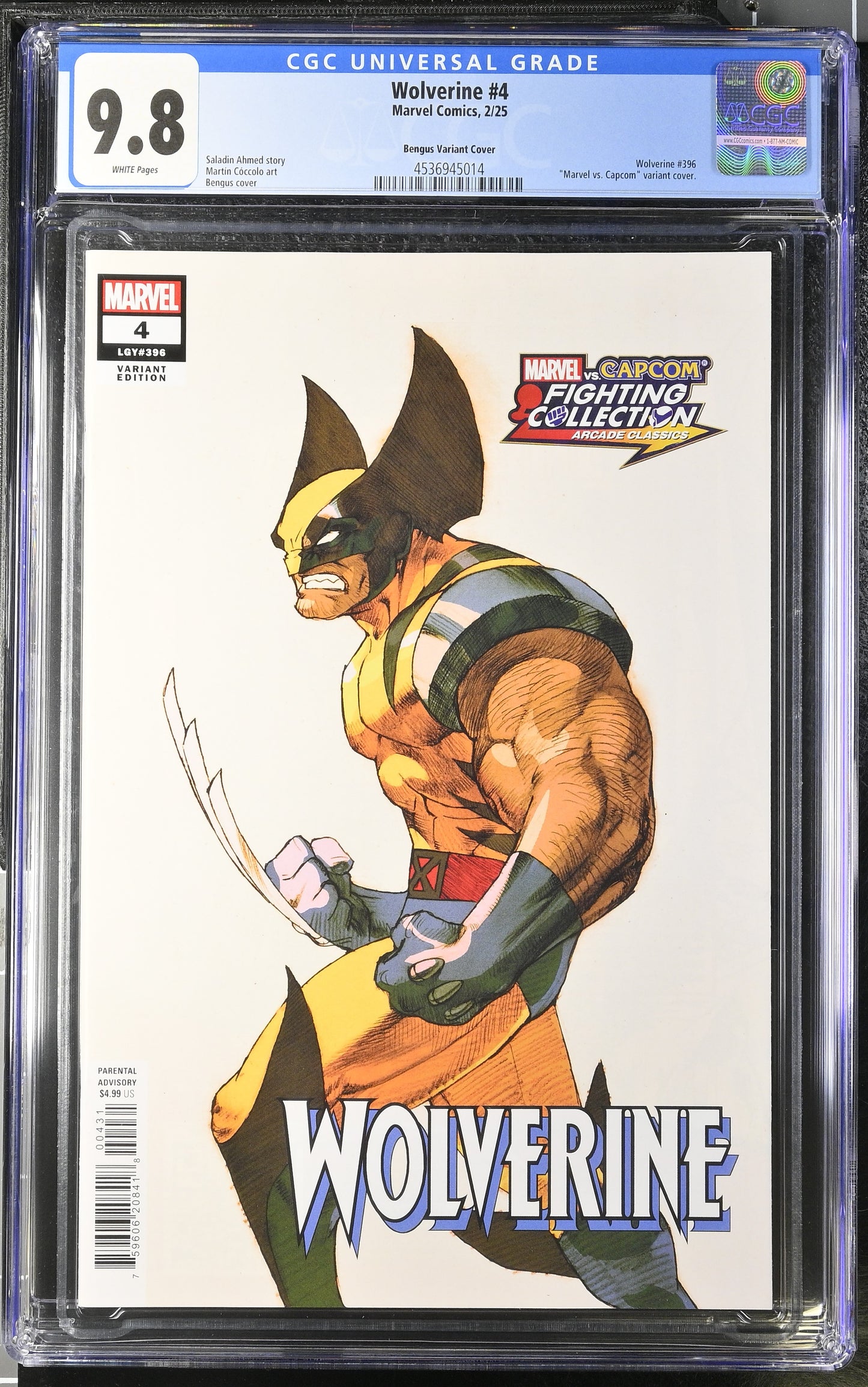 Wolverine #4 CGC 9.8 * Marvel vs. Capcom variant
