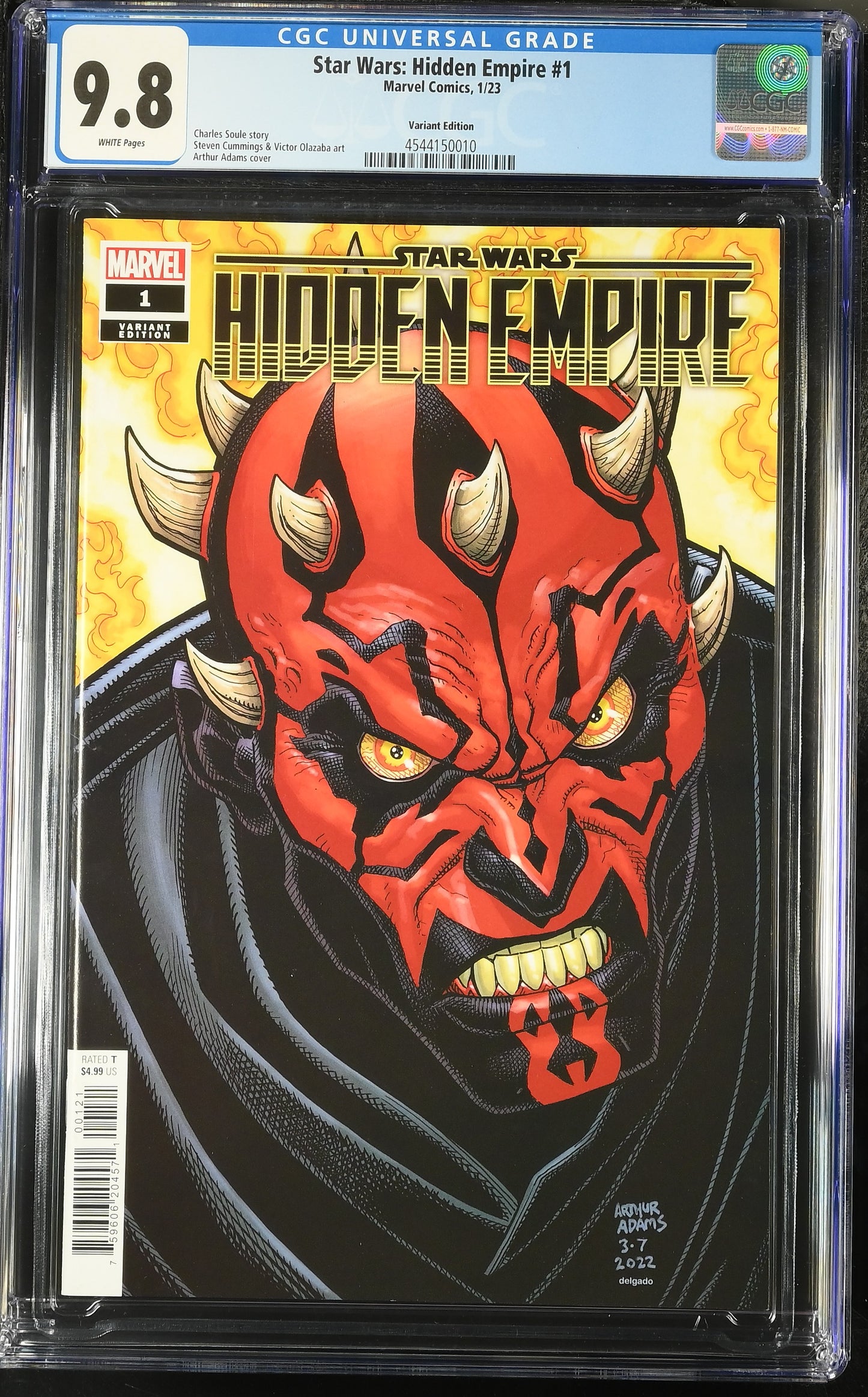 Star Wars: Hidden Empire #1 CGC 9.8 * 1:50 Art Adams