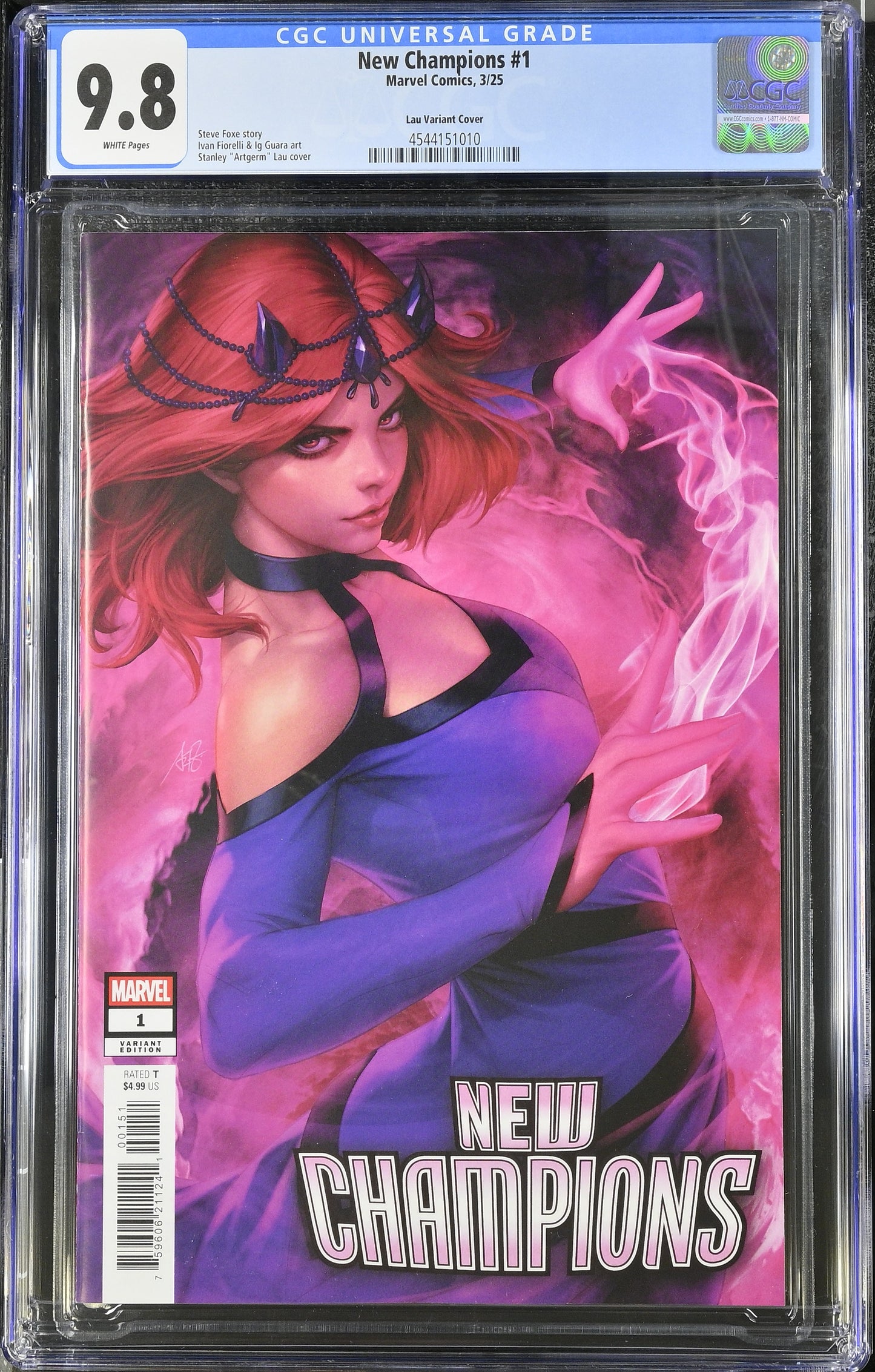 New Champions #1 CGC 9.8 * Stanley "Artgerm" Lau Variant