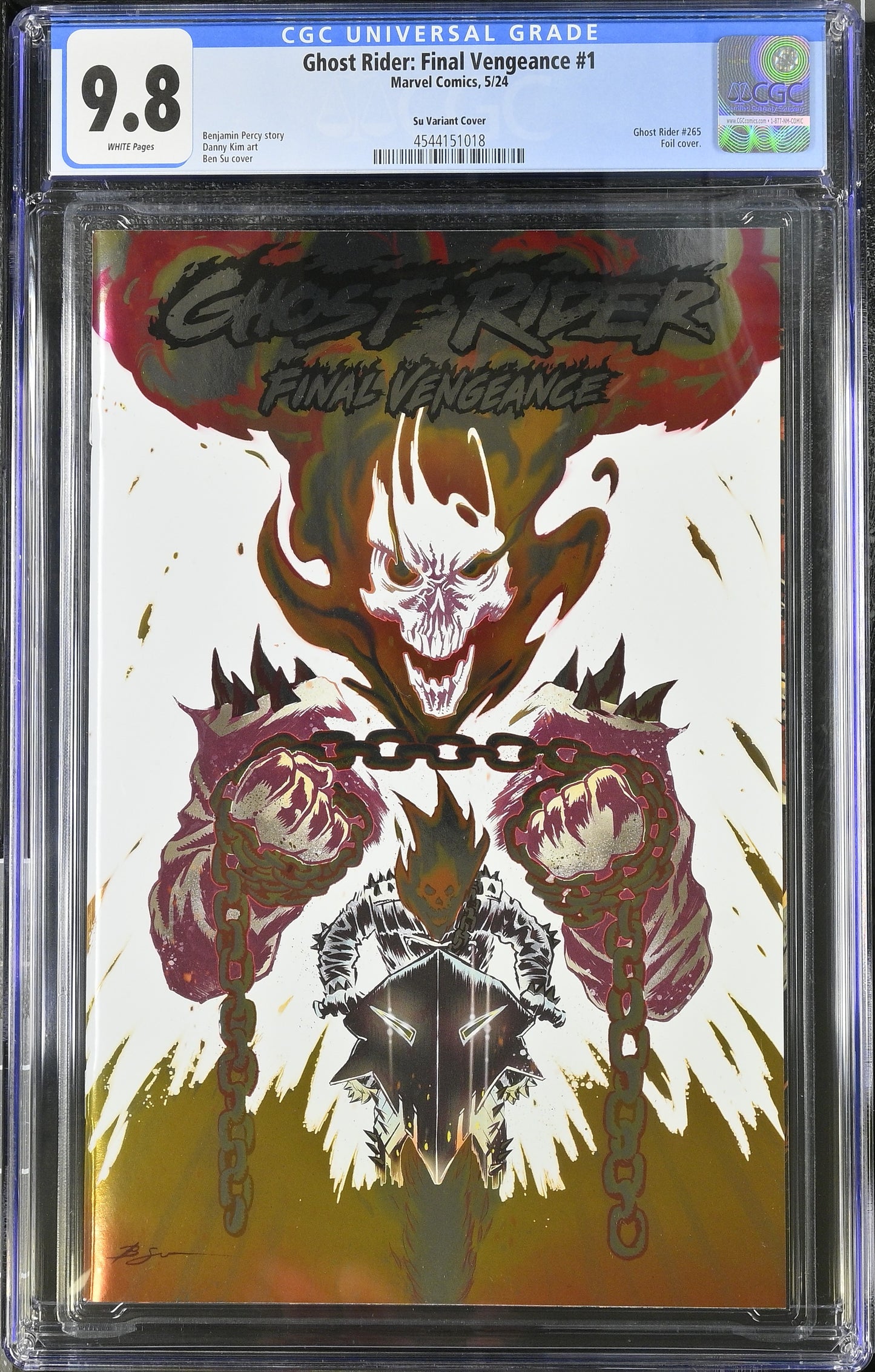Ghost Rider: Final Vengeance #1 CGC 9.8 *Su Variant Foil