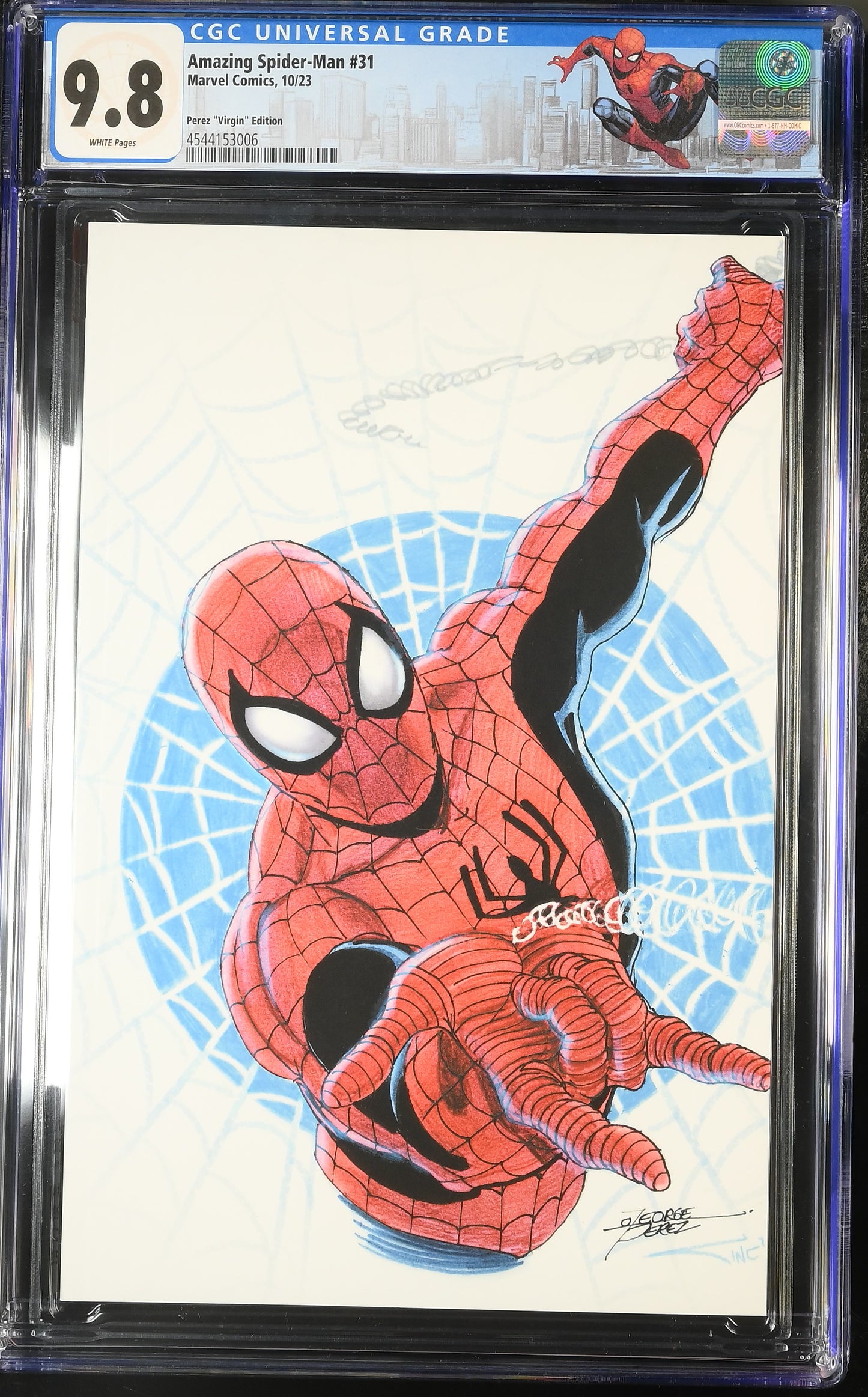 Amazing Spider-Man #31 CGC 9.8 * 1:100 George Perez * Custom Label