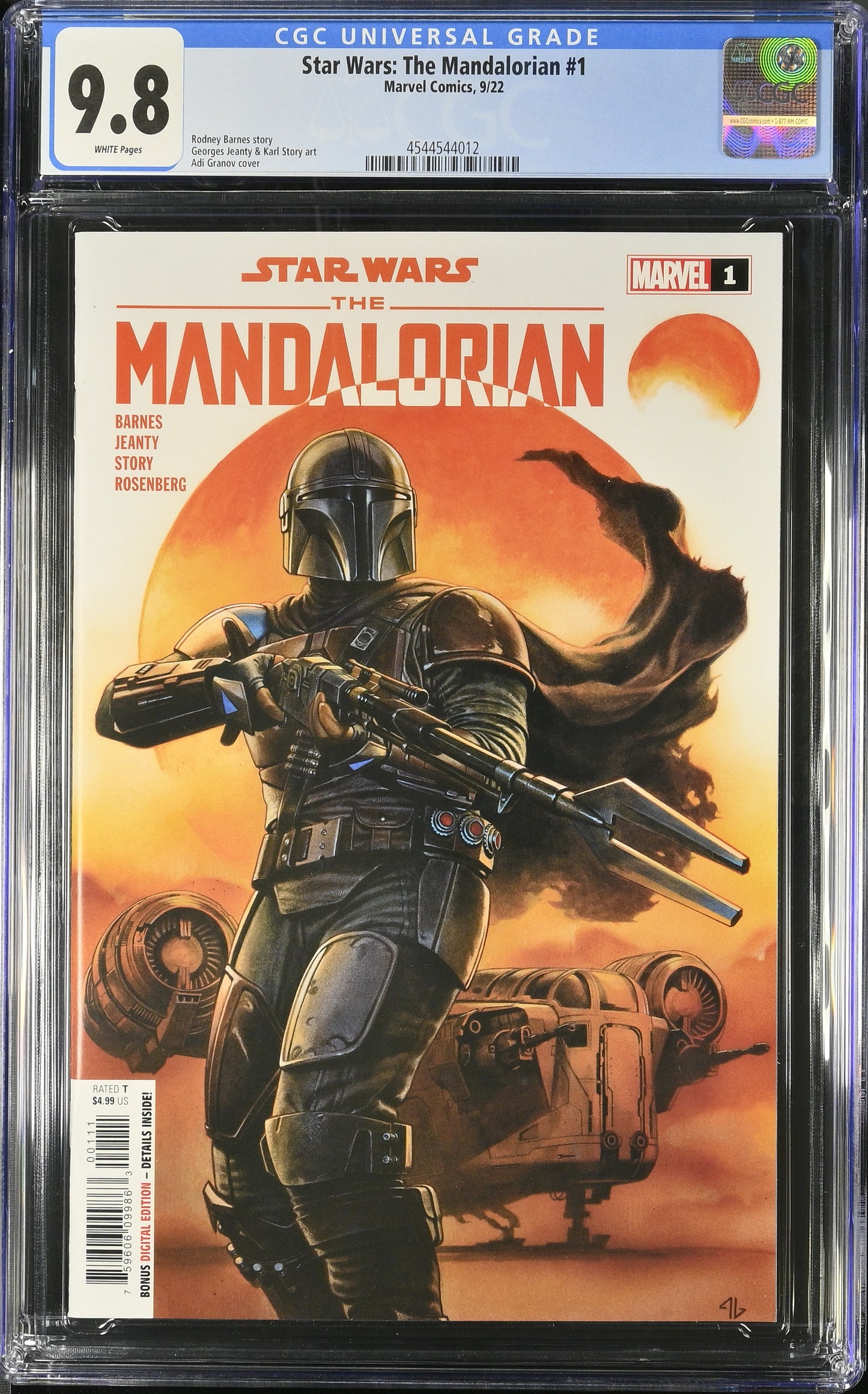 Star Wars: The Mandalorian #1 CGC 9.8 Cover A