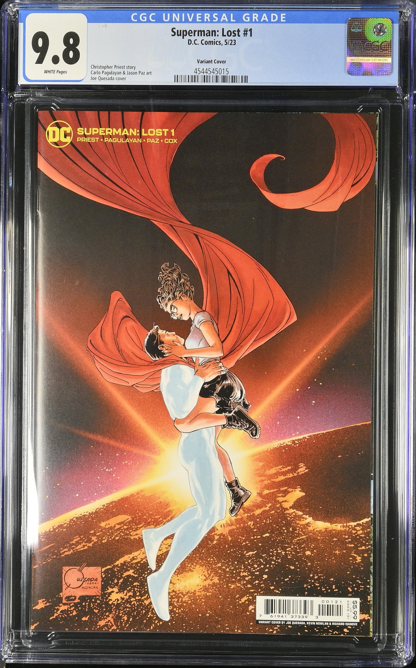 SUPERMAN LOST #1 CGC 9.8 * Quesada Variant