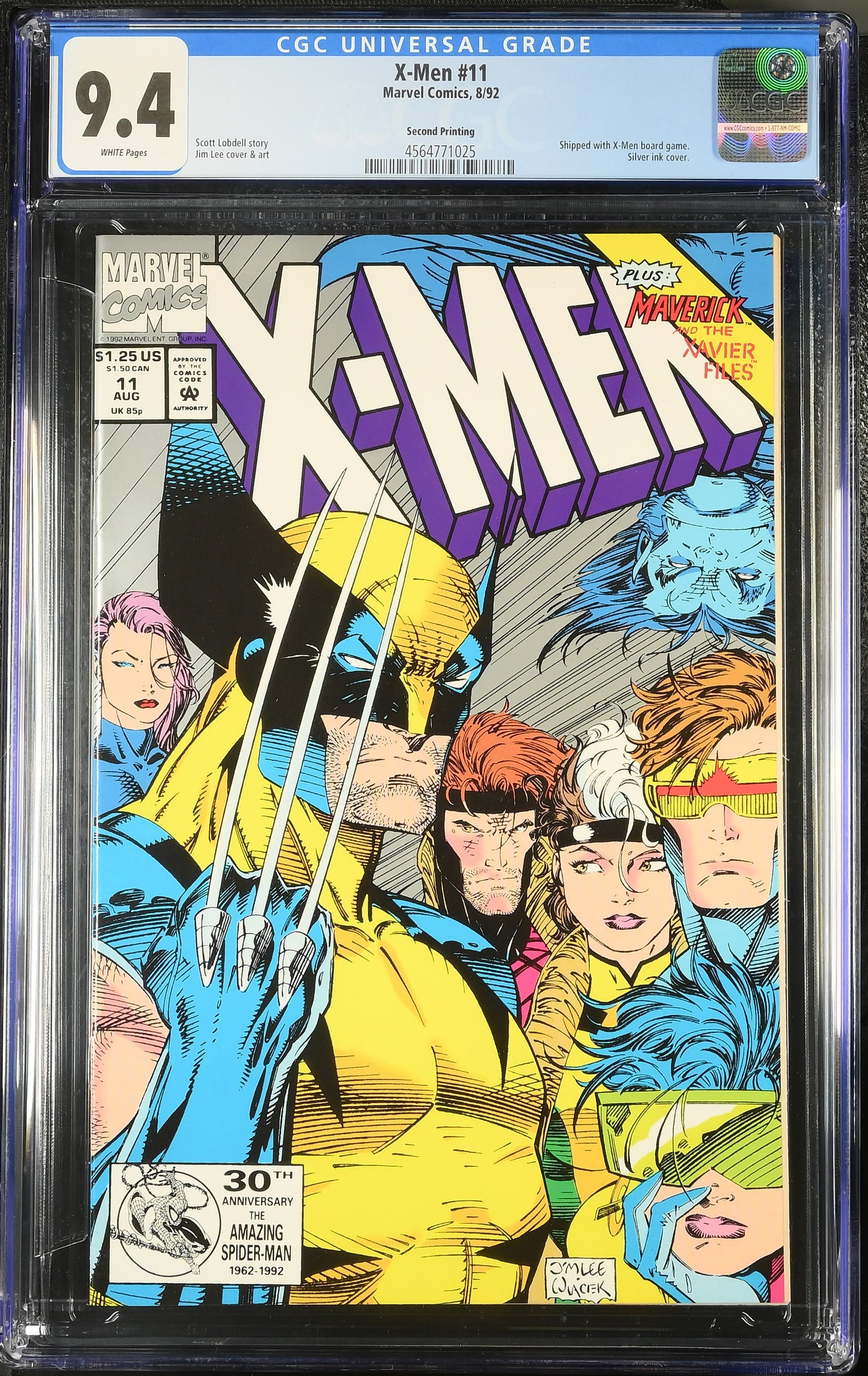 X-Men #11 2nd Print CGC 9.4 Pressman Variant