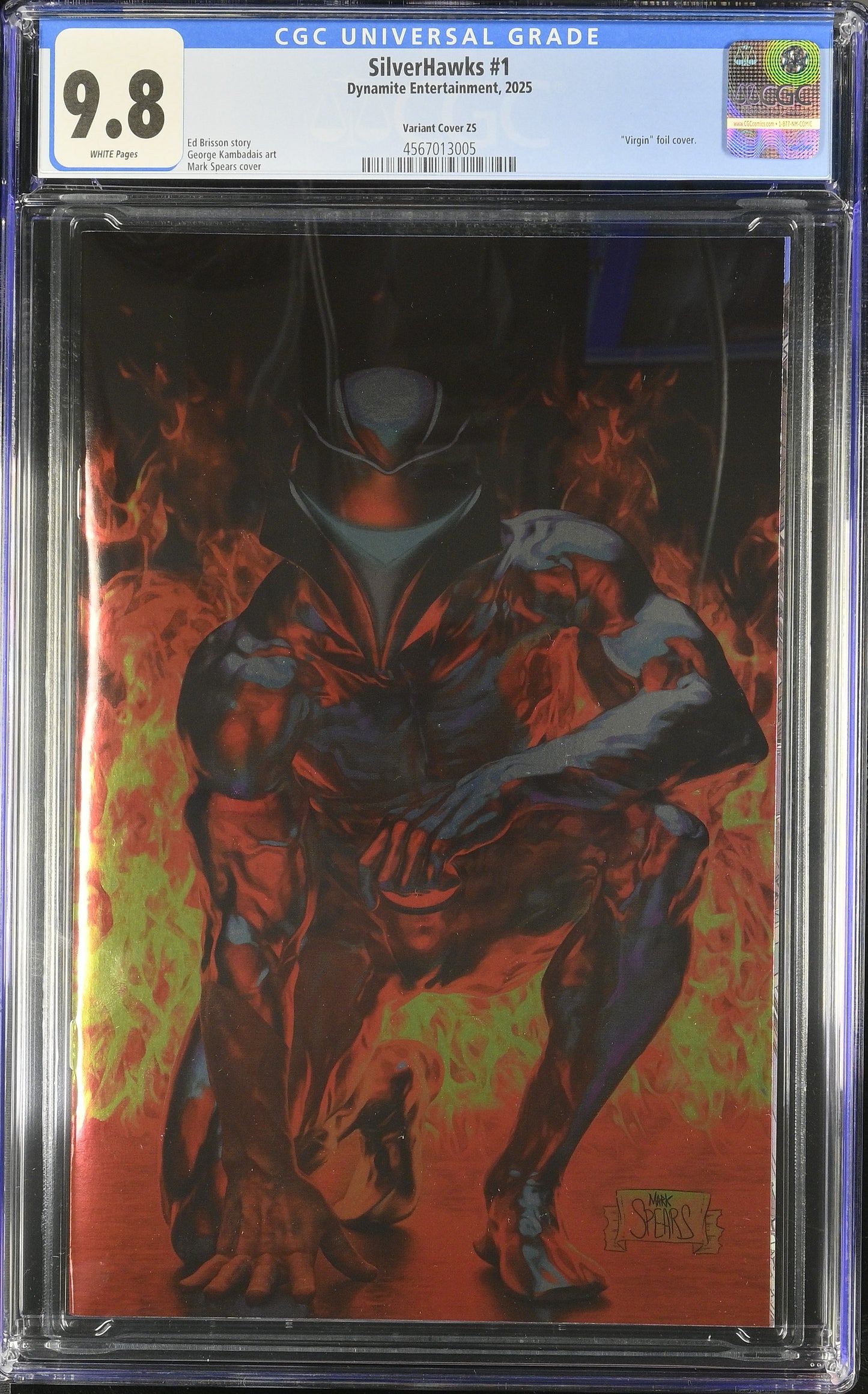 SilverHawks #1 CGC 9.8 Mark Spears Virgin Foil