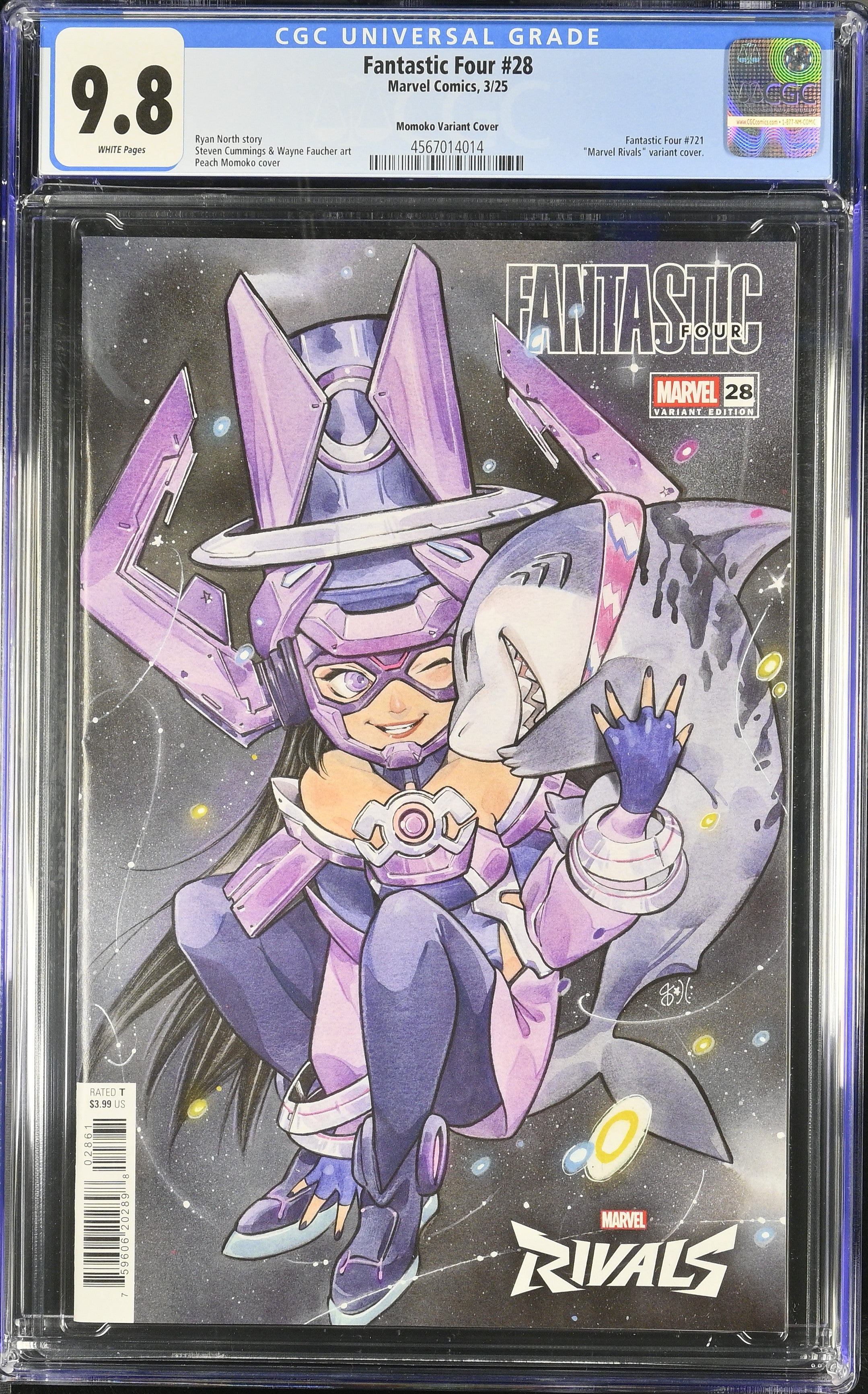 Fantastic Four #28 CGC 9.8 Marvel Rivals variant – Captain Jax