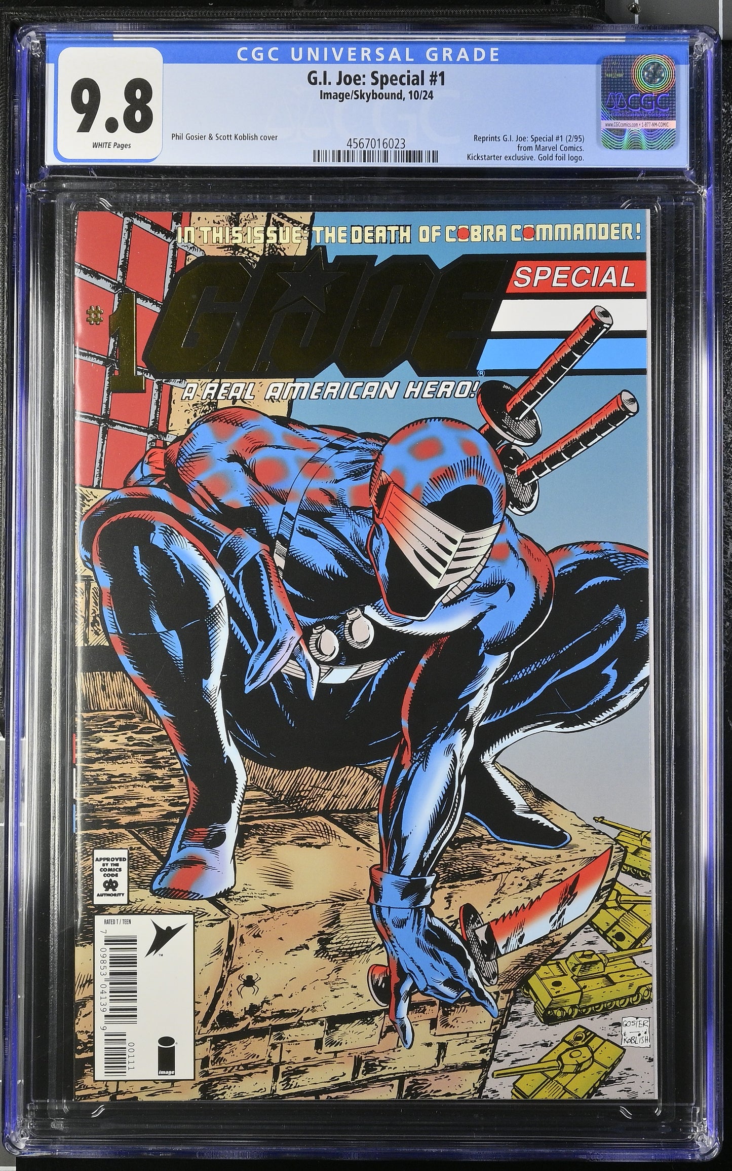 G.I. Joe: Special #1 CGC 9.8 Kickstarter exclusive