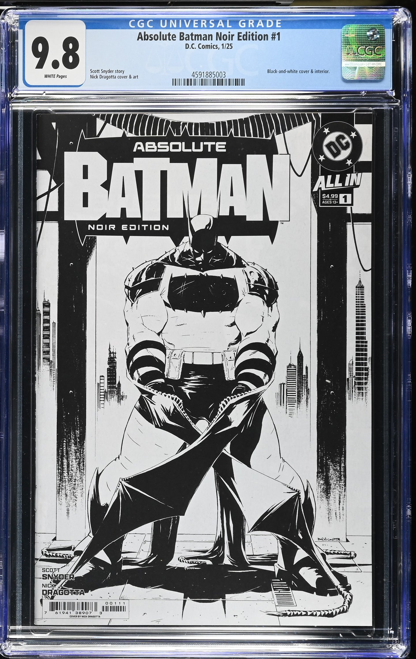 Absolute Batman #1 CGC 9.8 * Noir 1st Print