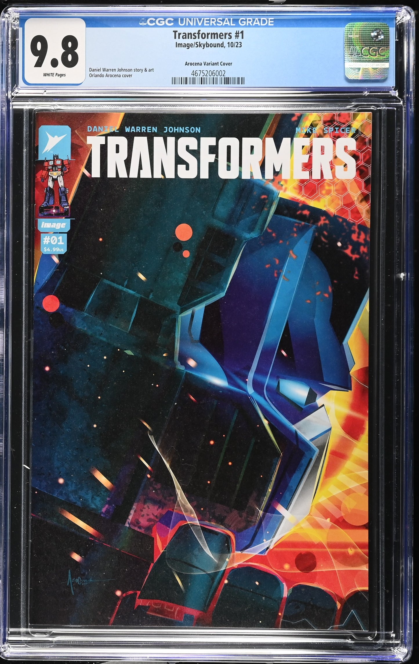Transformers #1 CGC 9.8 * 1:10 Arocena