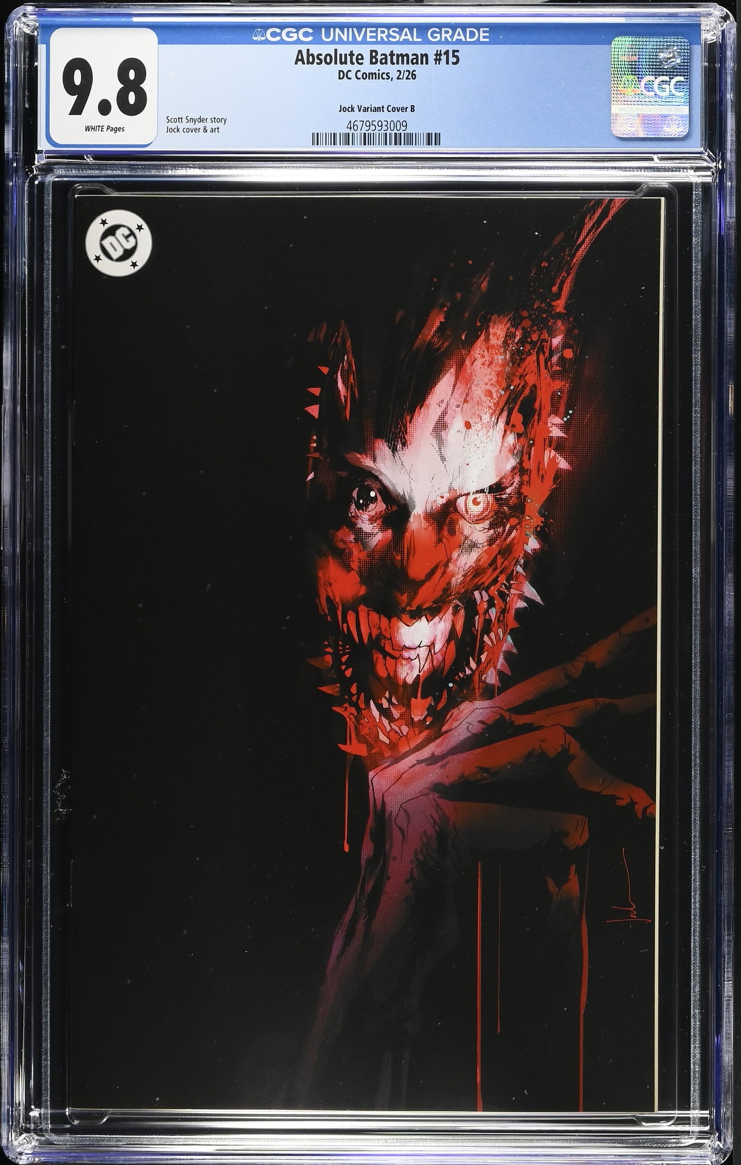 Absolute Batman #15 CGC 9.8 * 1:50 Jock