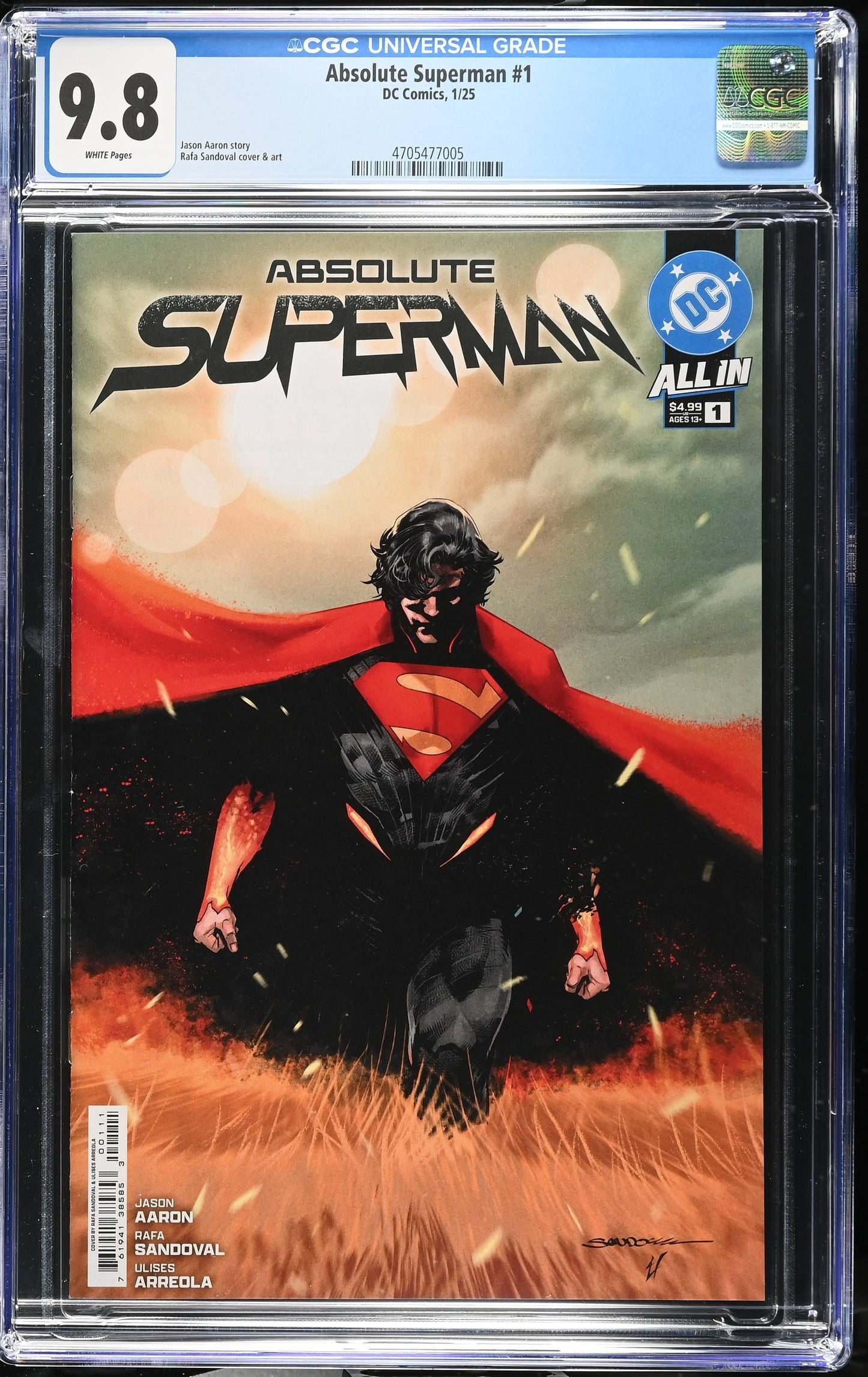 Absolute Superman #1 CGC 9.8 1st print A