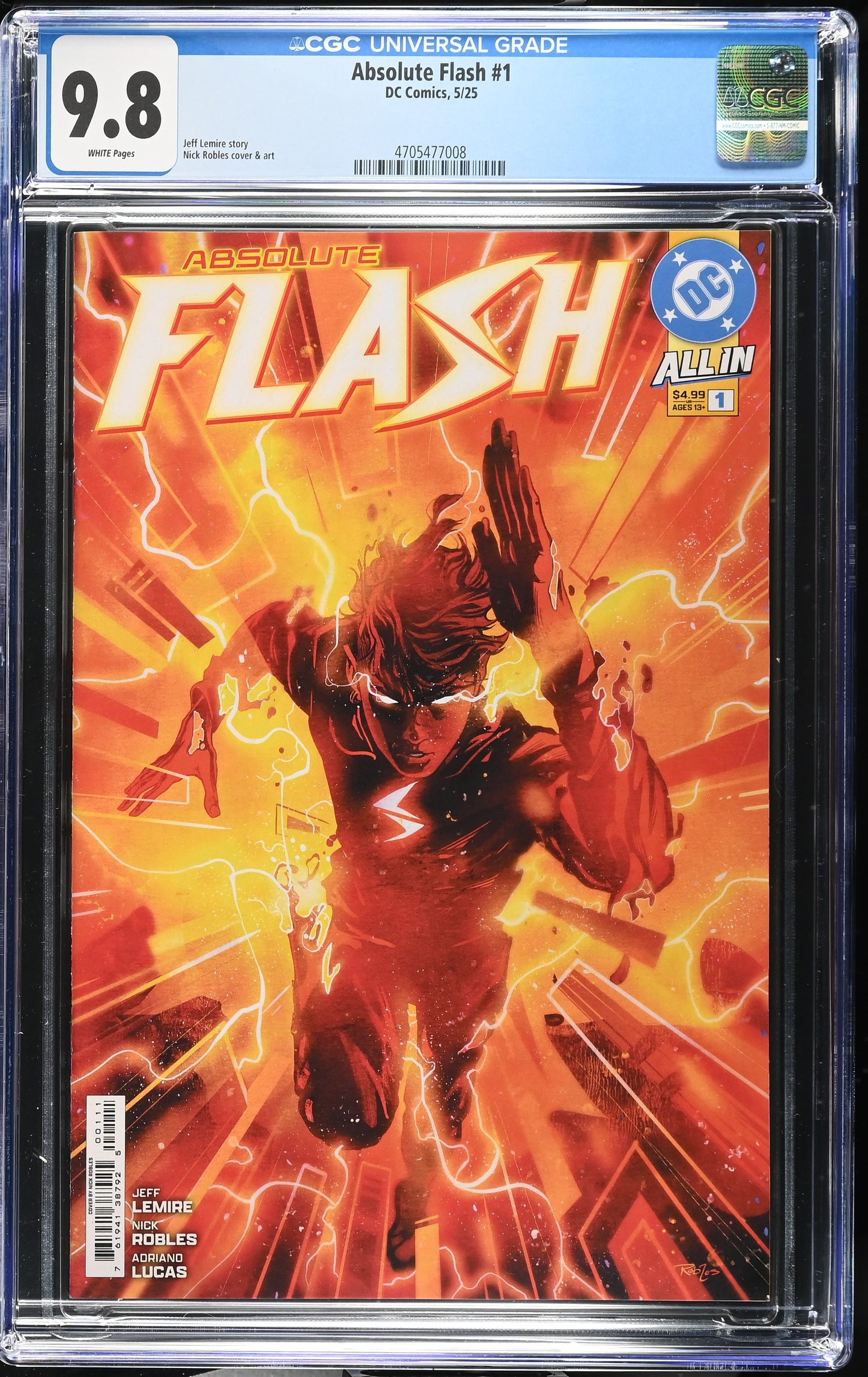 Absolute Flash #1 CGC 9.8 1st print A