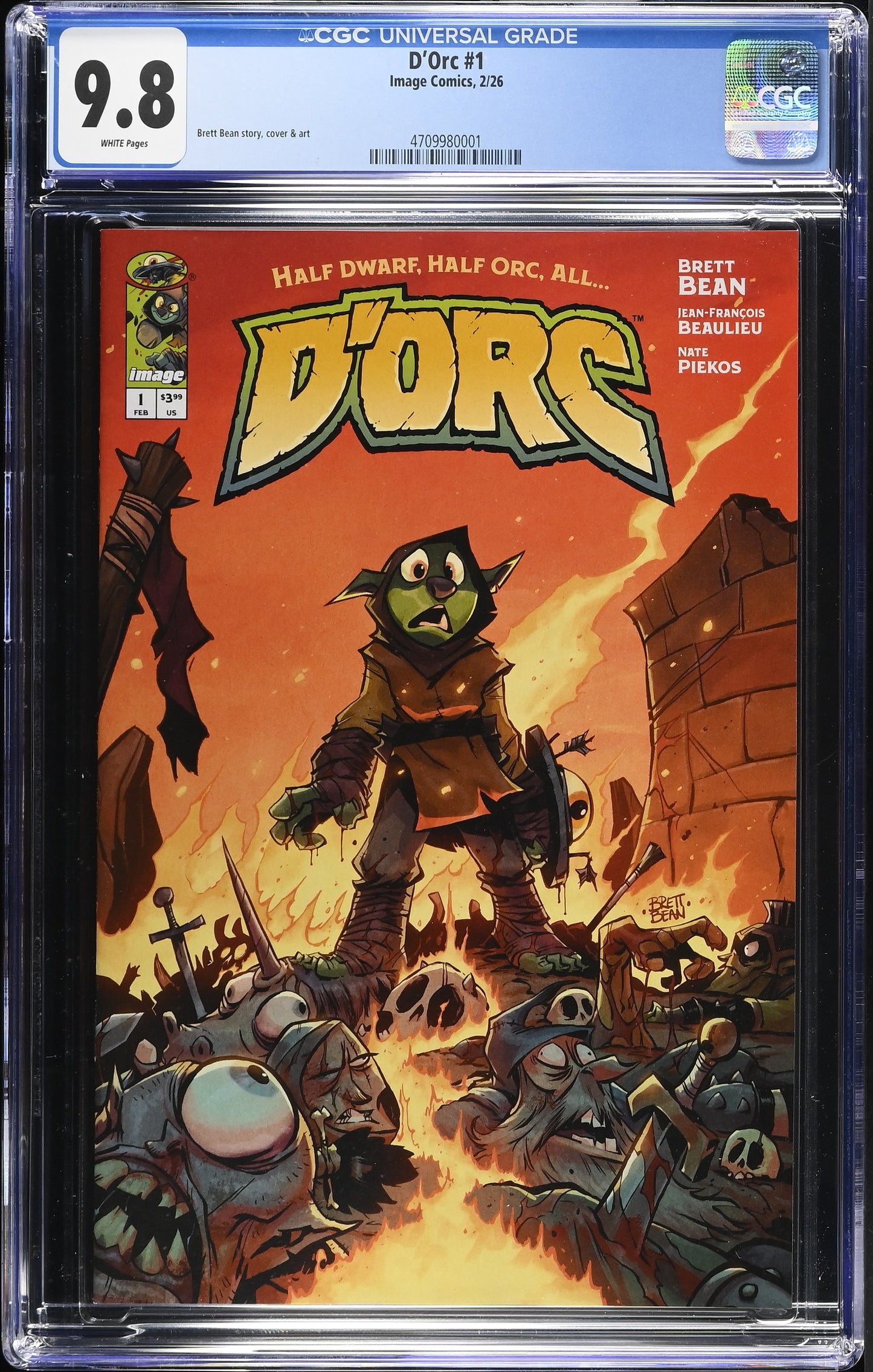 Dorc #1 CGC 9.8 1st print cover A