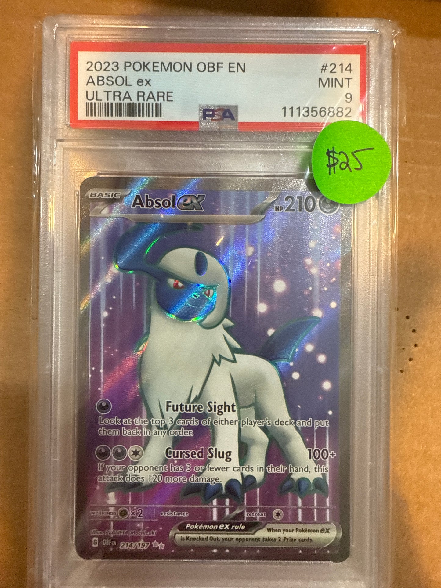 2023 POKÉMON OBF EN ABSOL ex ULTRA RARE PSA 9