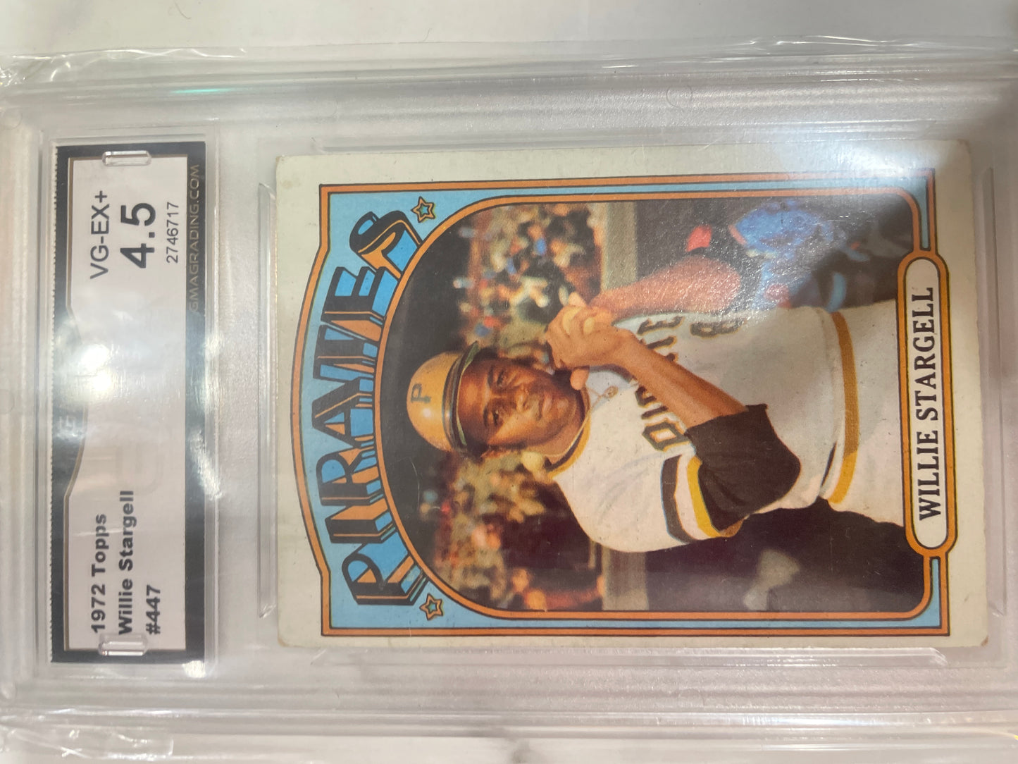 1972 Topps Willie Stargell #447 GMA 4.5