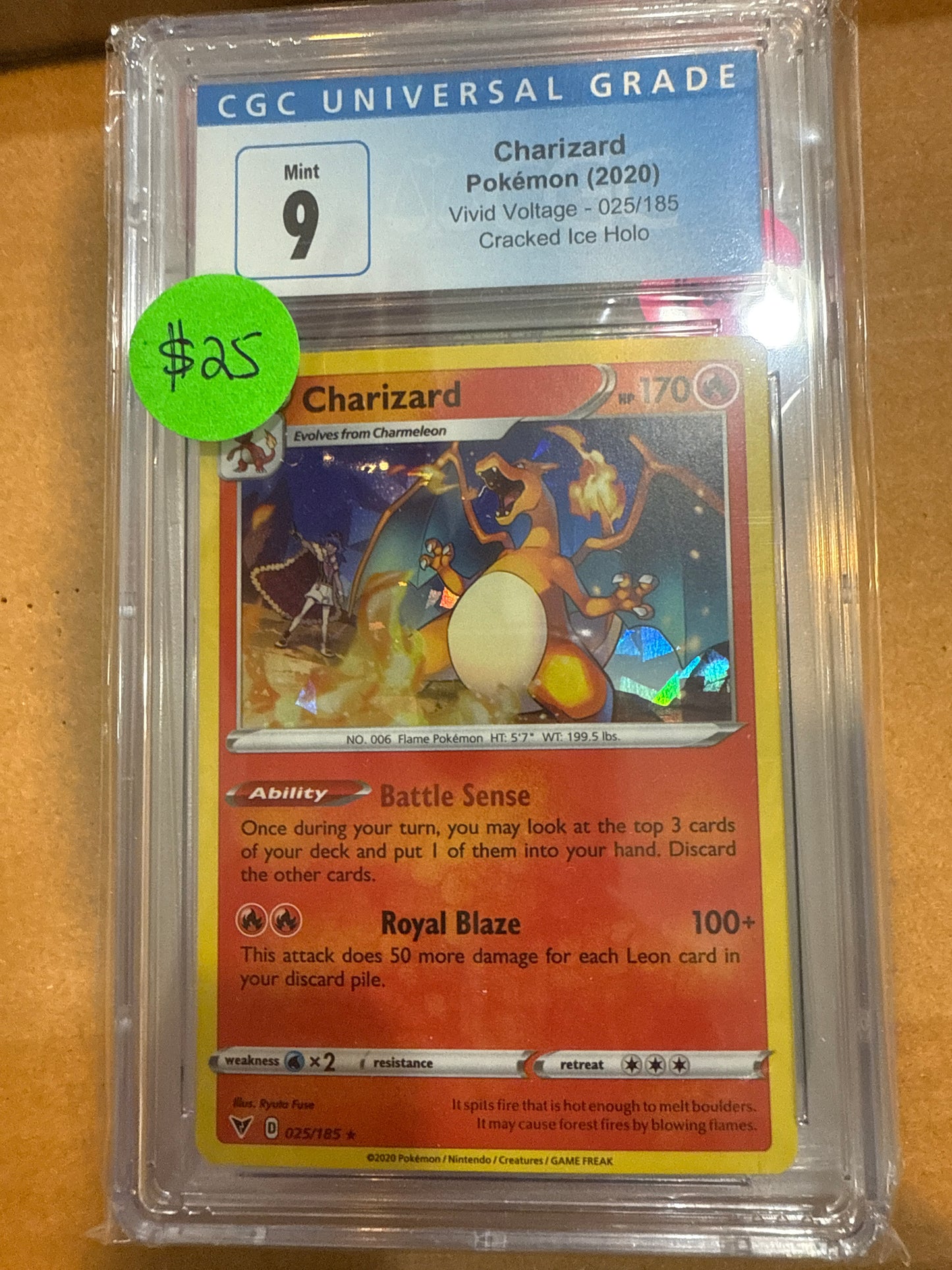 Charizard 2020 025/185 CGC 9
