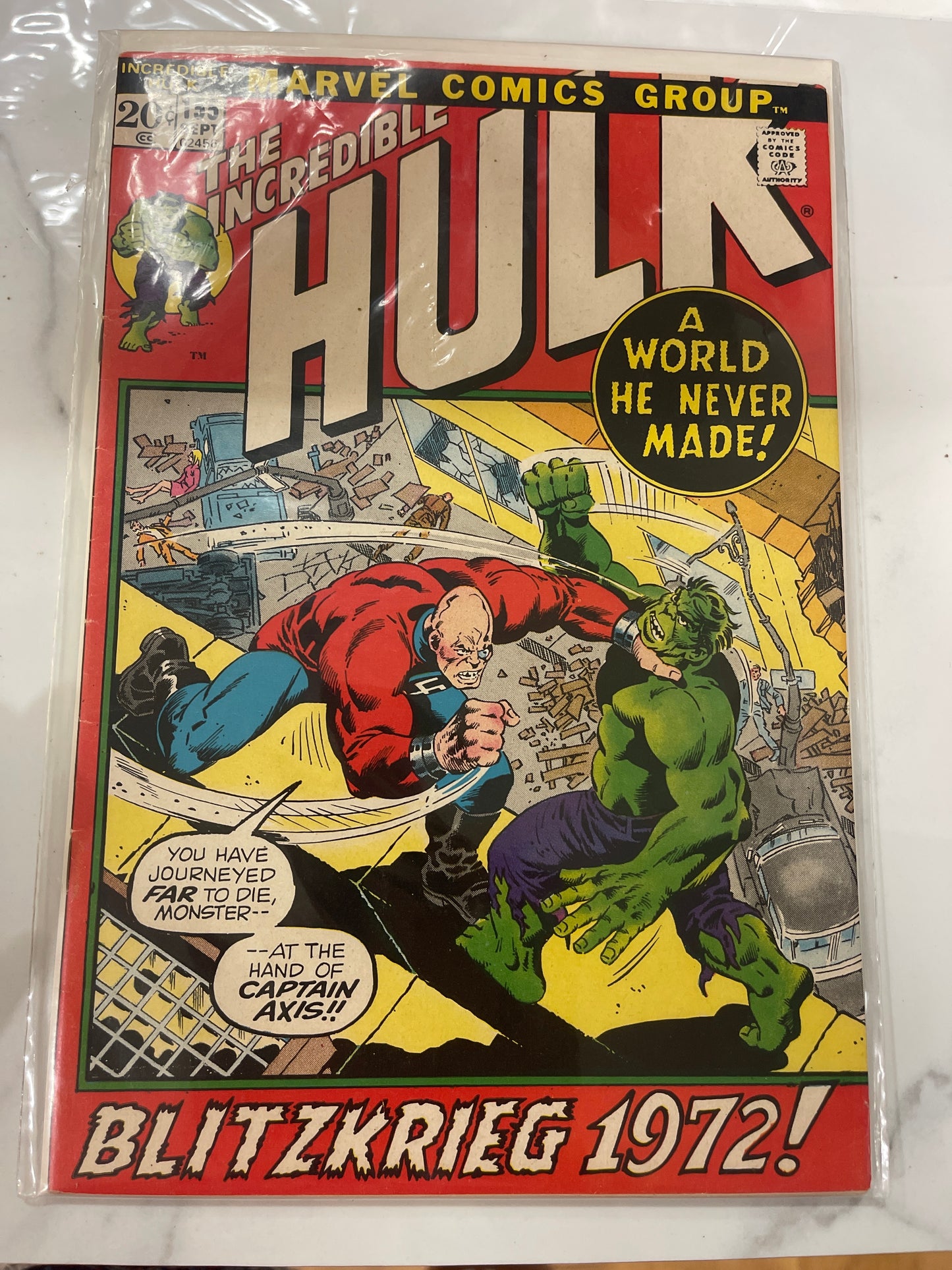 Incredible Hulk #155 vs. Captain Axis