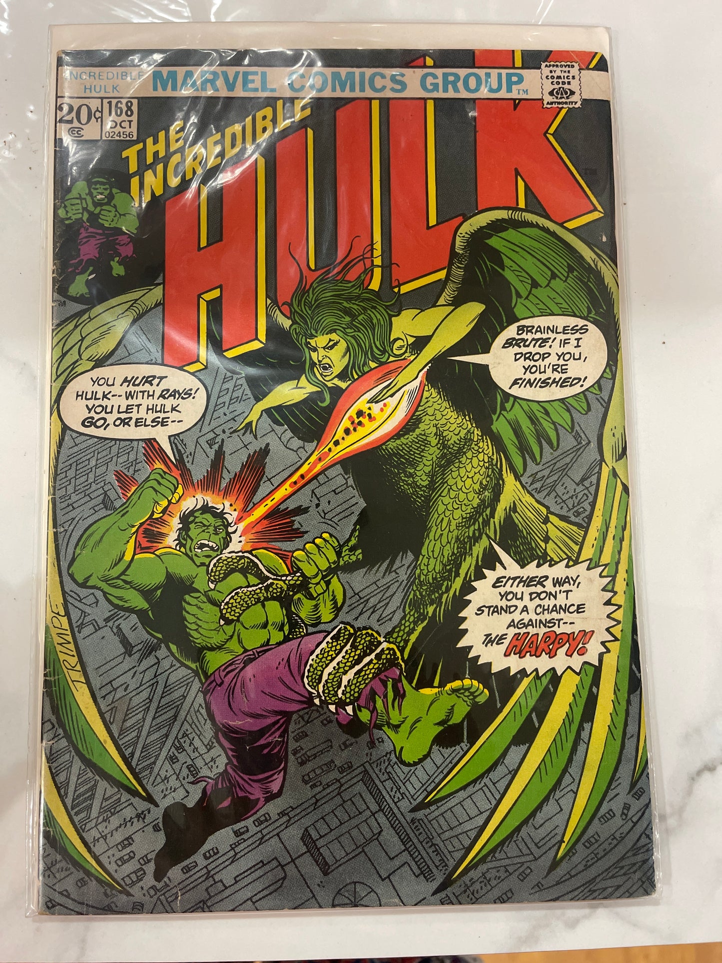 Incredible Hulk #168 vs. The Harpy