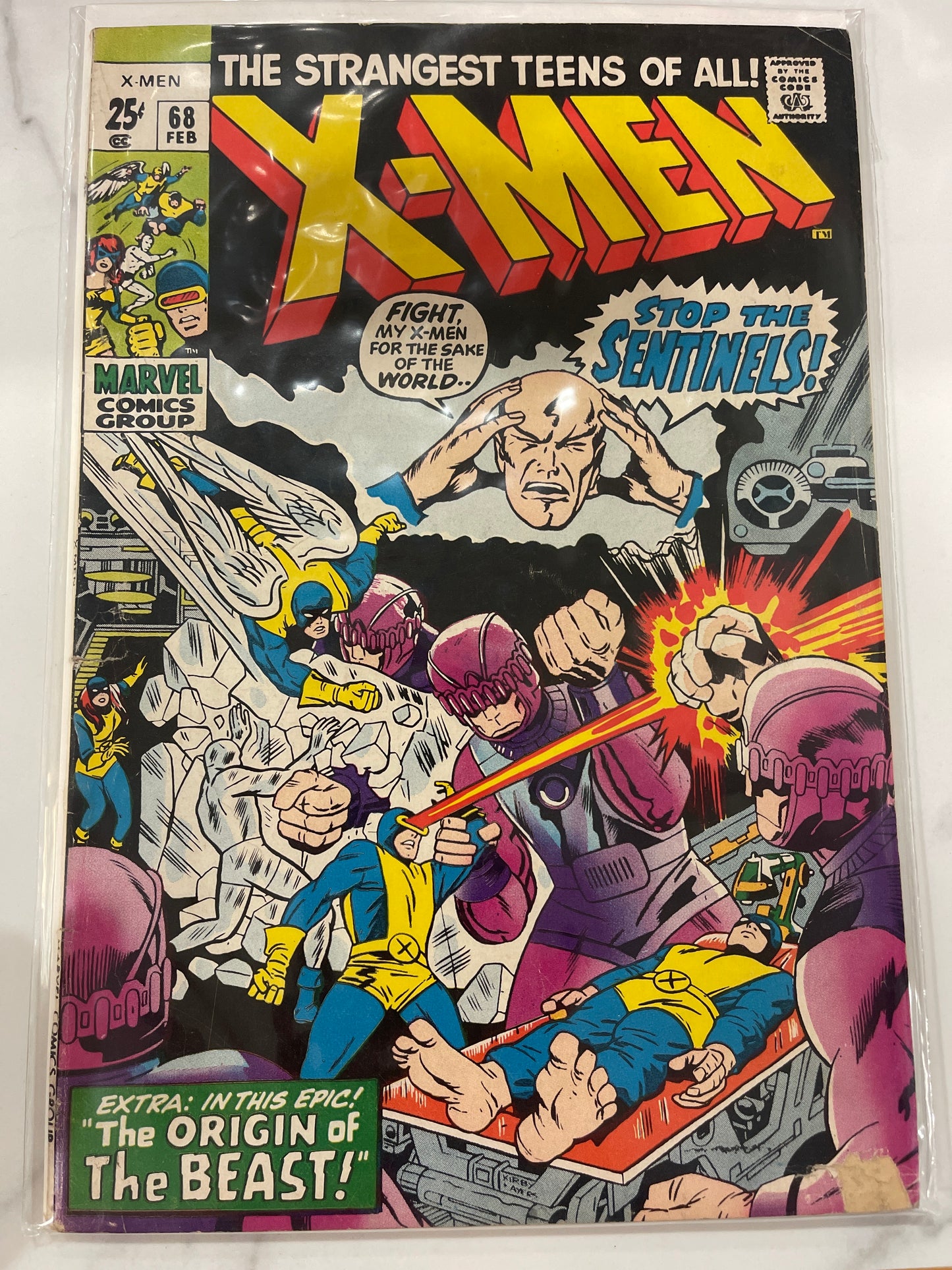 X-Men vol. 1 #68 vs. Sentinels
