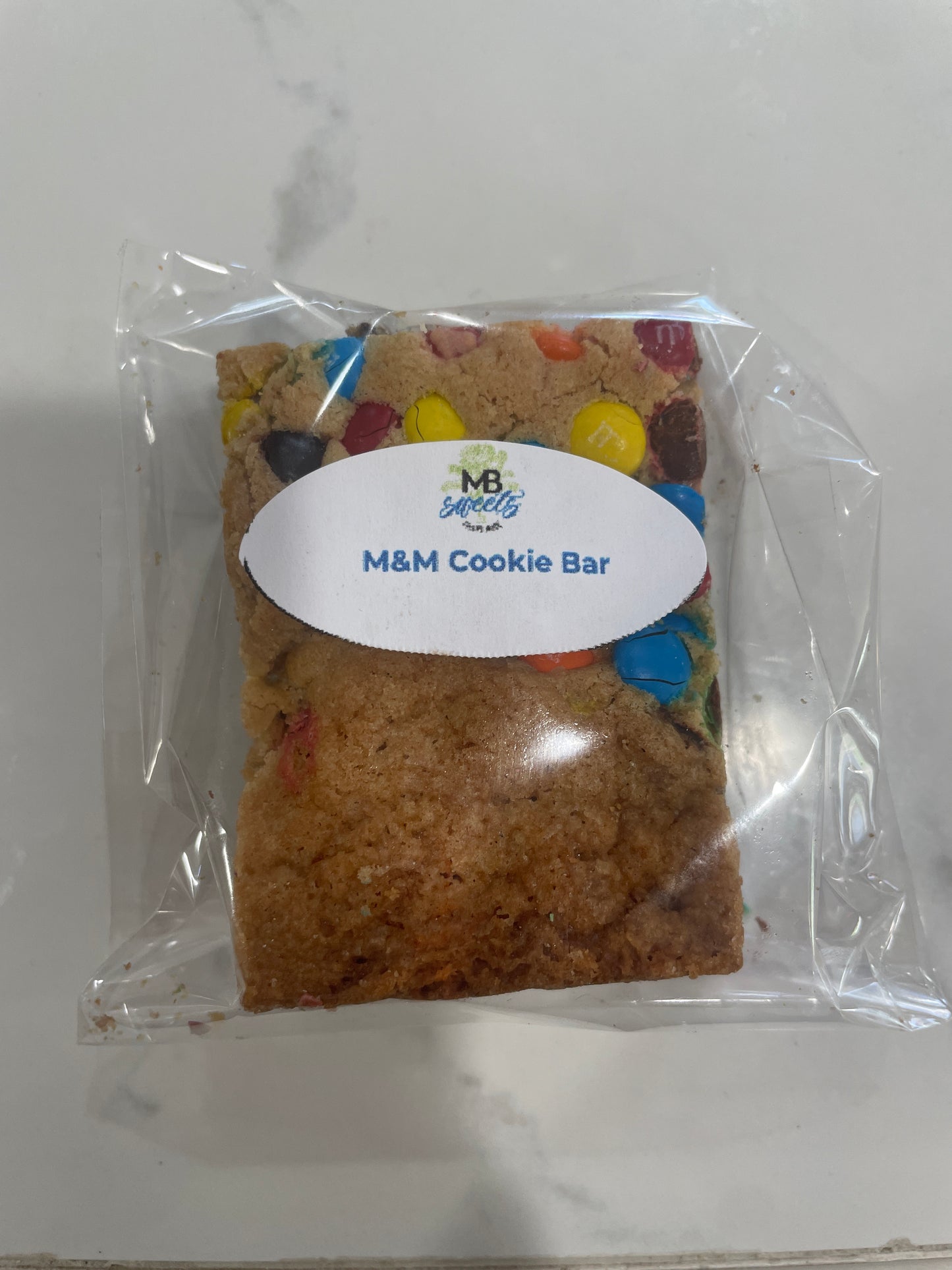 M&M Cookie Bar MB Sweets