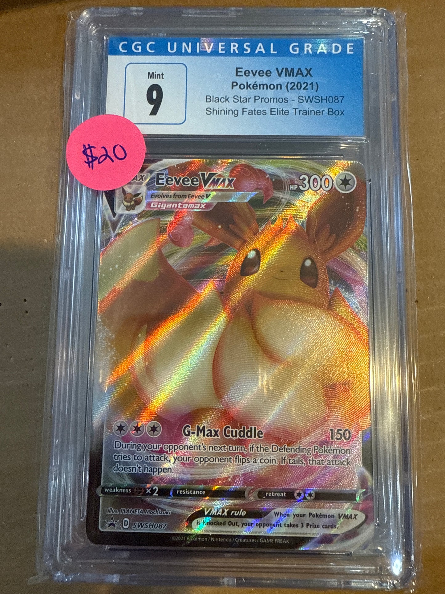 Eevee VMAX 2021 SWSH087 CGC 9